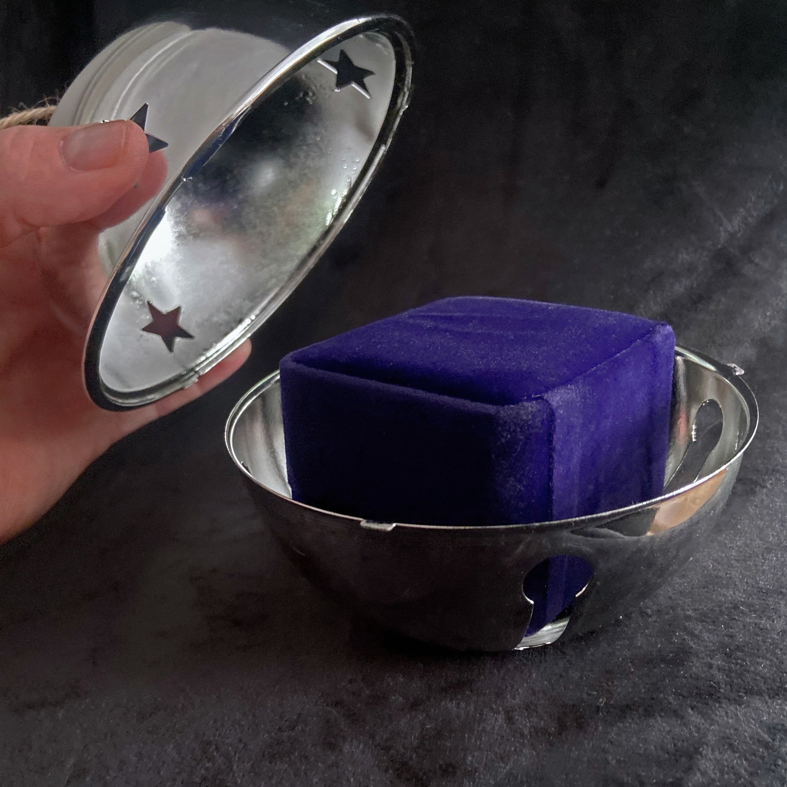 Haute Decor 4ct. 4.7" Nesting Jingle Bell Ornaments