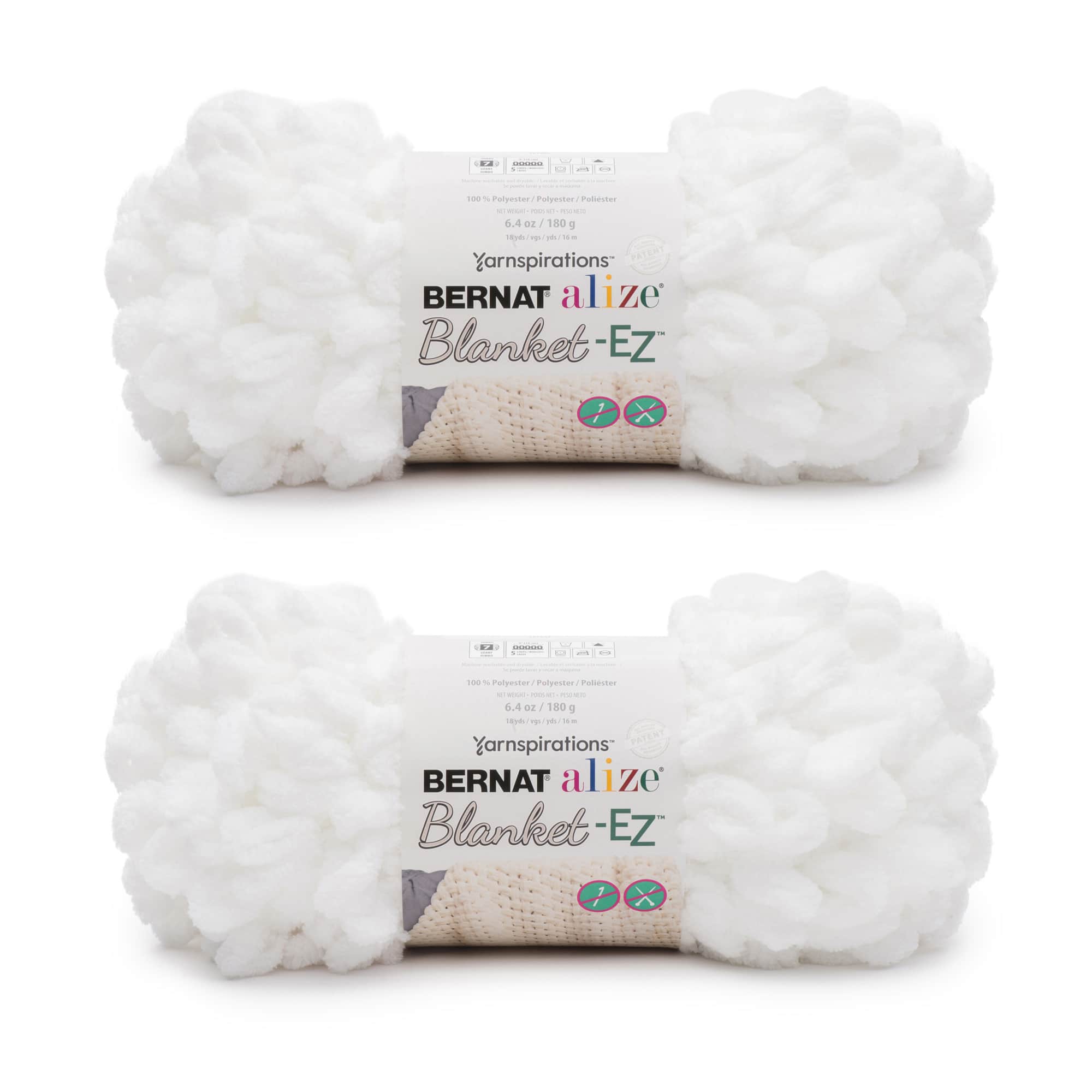 2 Pack Bernat® Alize® Blanket-EZ™ Yarn
