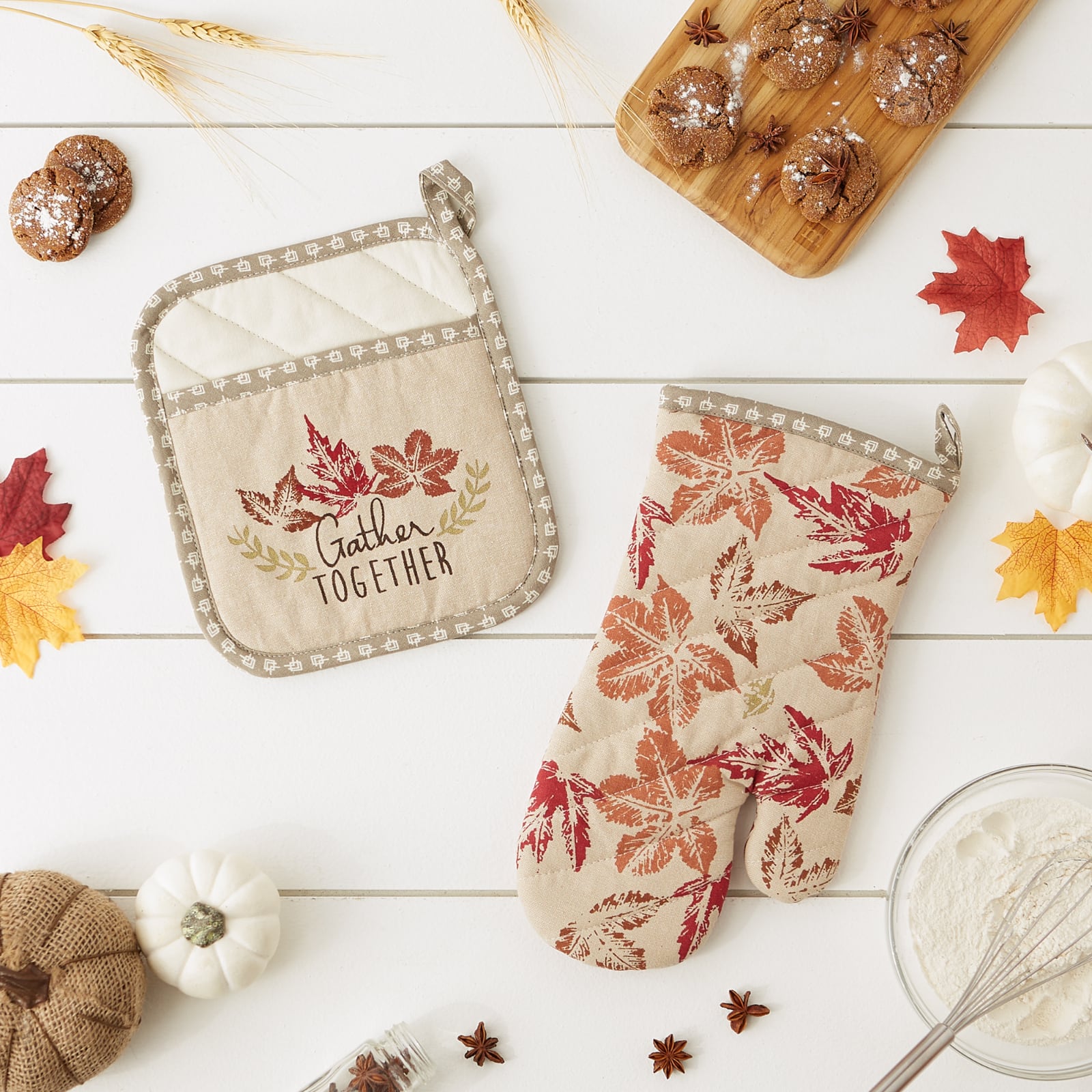 DII&#xAE; Gather Together Oven Mitt &#x26; Potholder Set