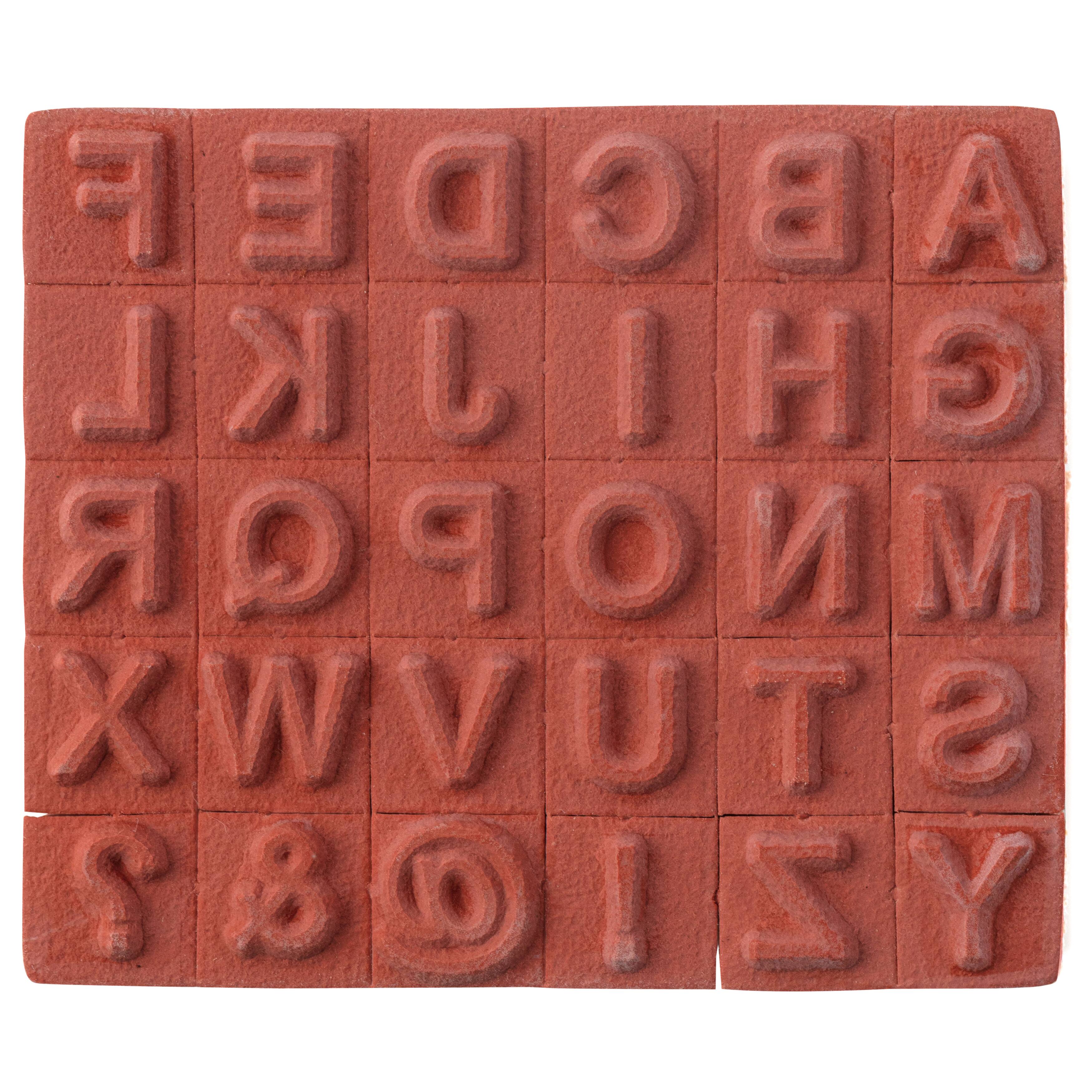 6 Pack: Small Uppercase Alphabet Wood Stamp Set by Recollections™