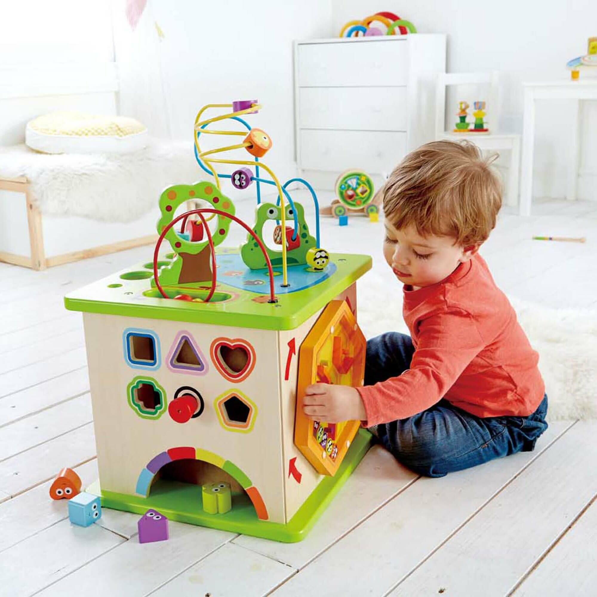 Hape Country Critters Wooded 5-Sided Play Cube