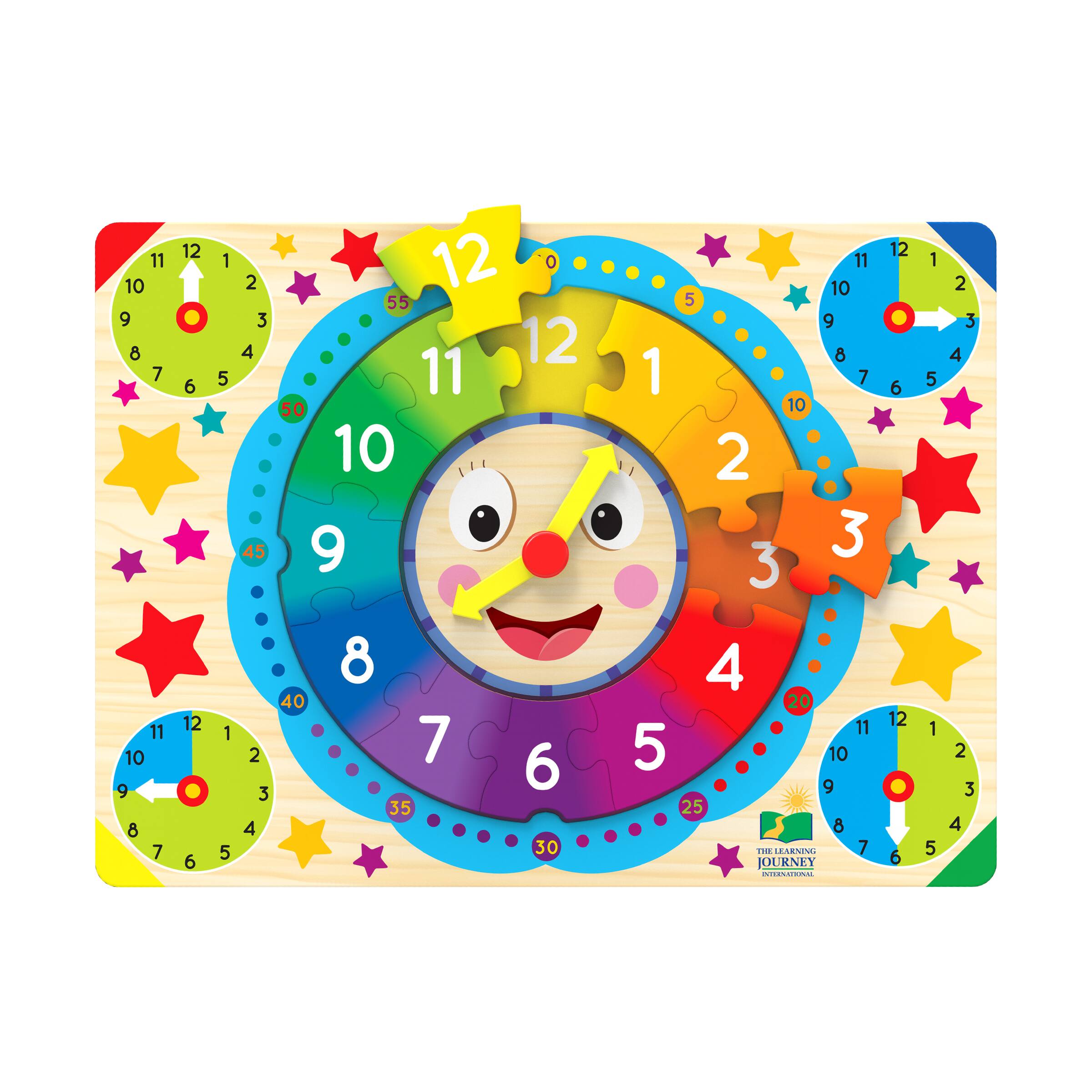 Lift &#x26; Learn Puzzle - Clock: 12 Pcs
