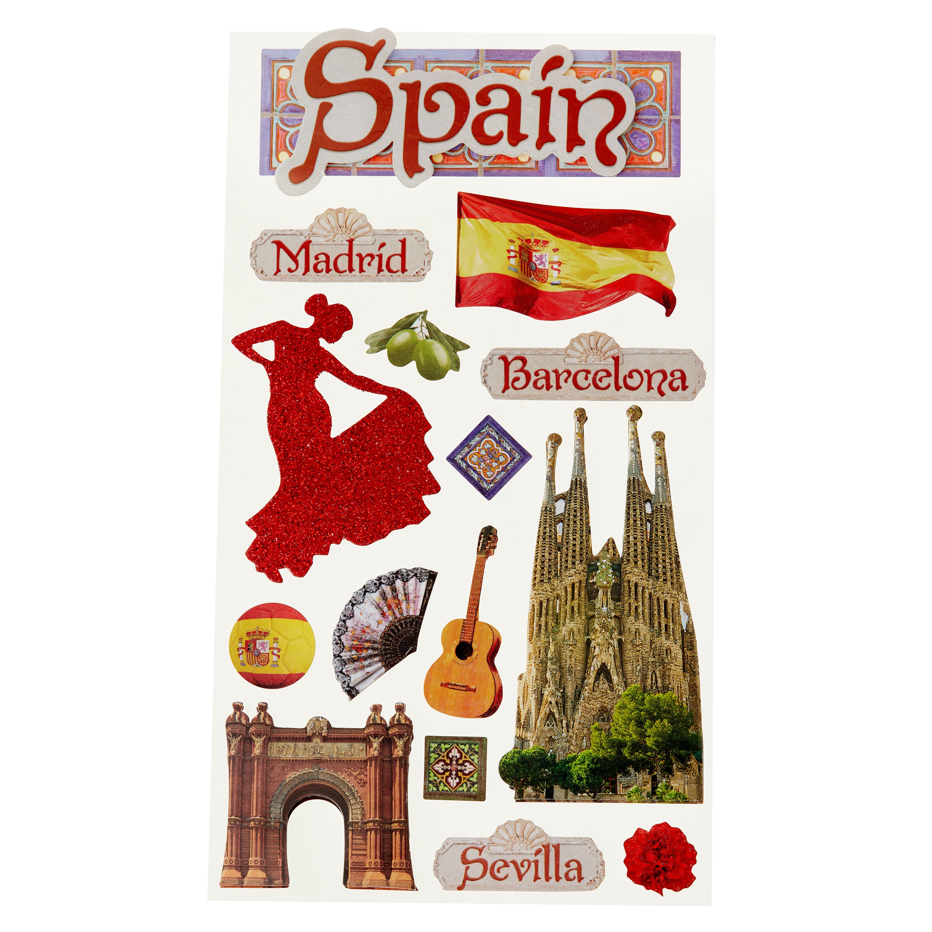 Spain Dimensional Stickers by Recollections&#x2122;