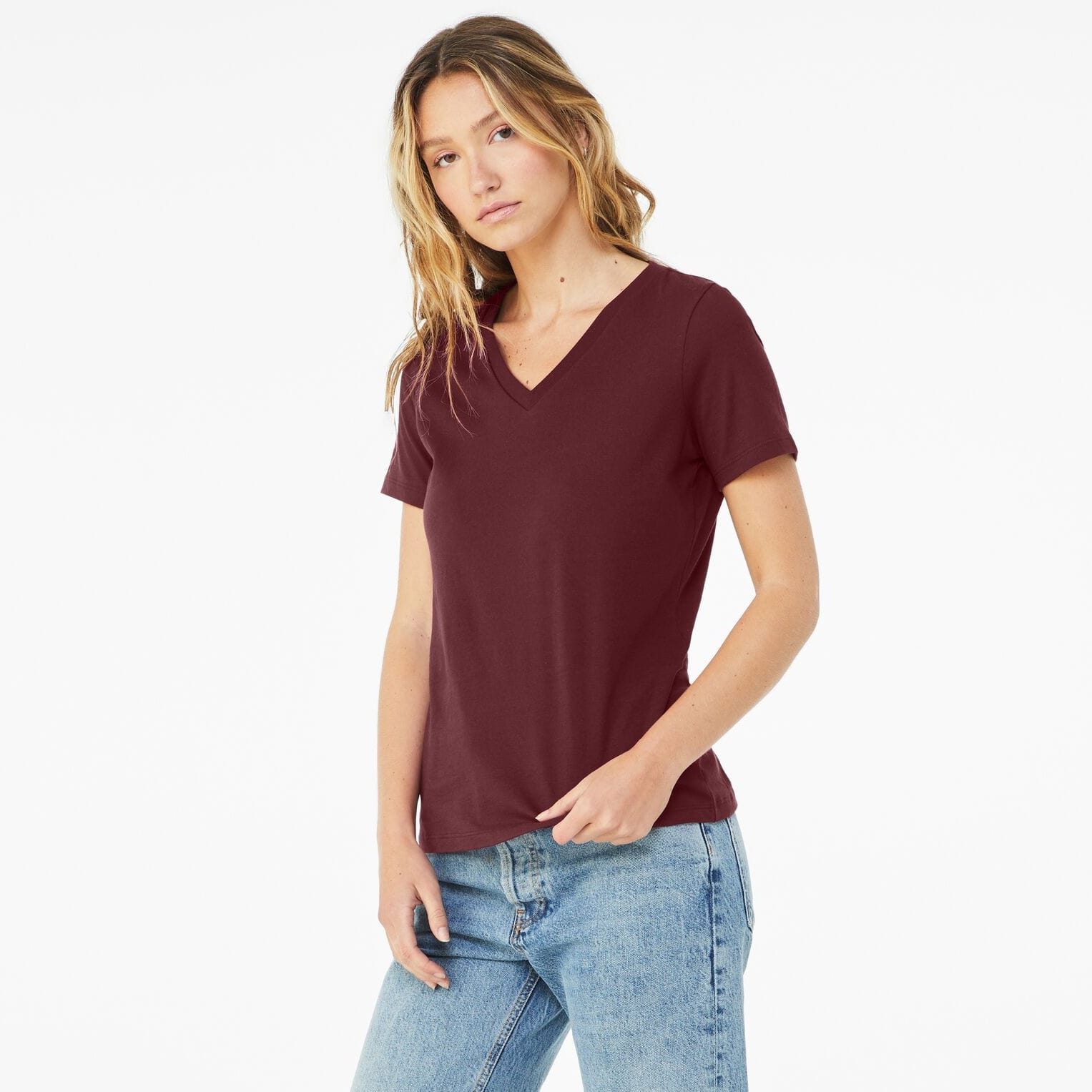 BELLA+CANVAS&#xAE; Women&#x27;s Short Sleeve V-Neck T-Shirt