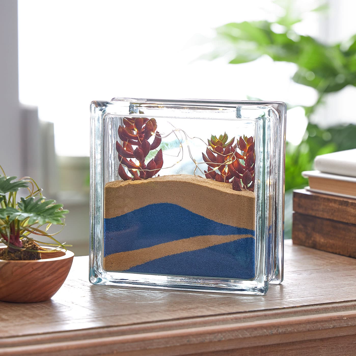 Glass Block Sand Art