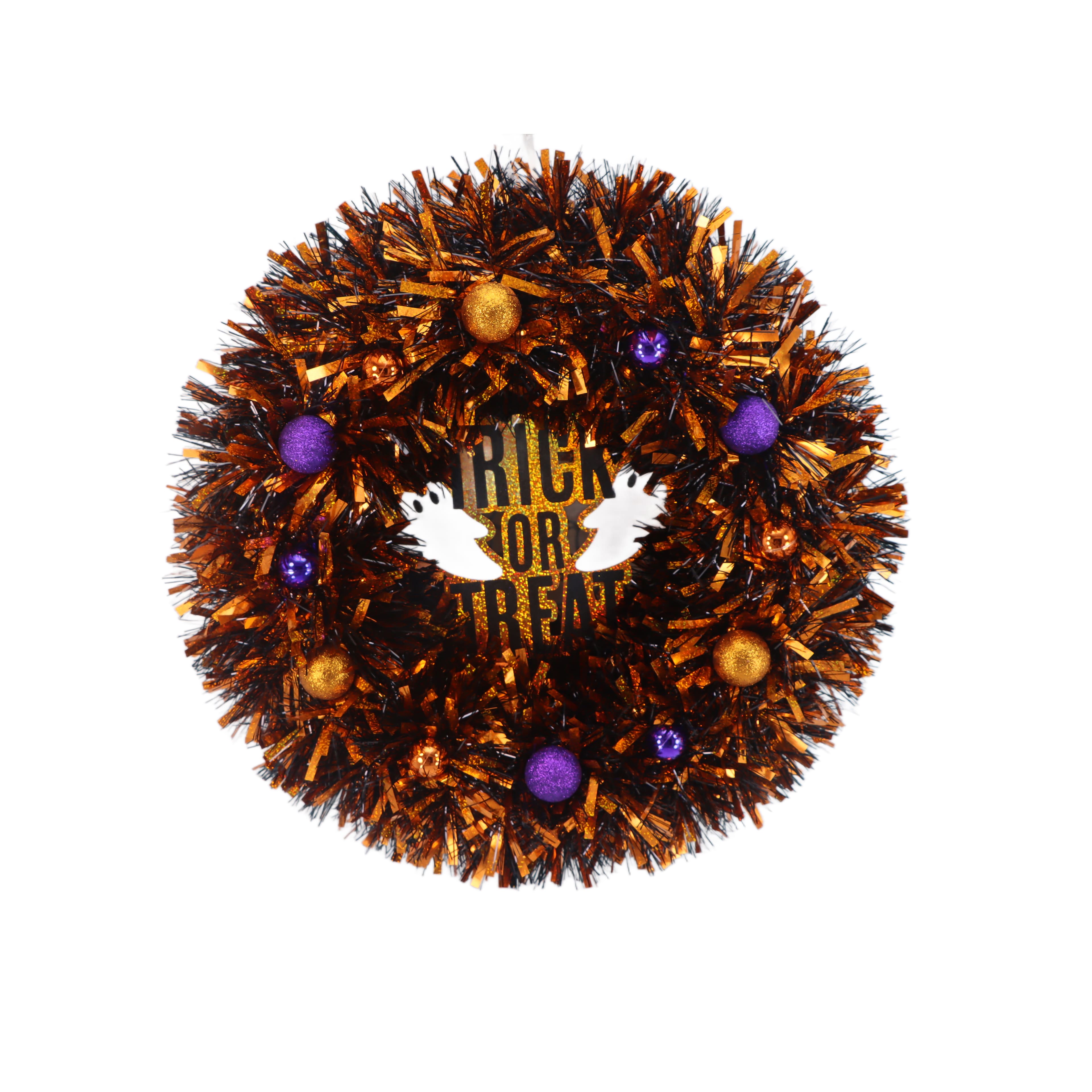 Assorted 18" Halloween Tinsel Wreath, 1pc. by Ashland®