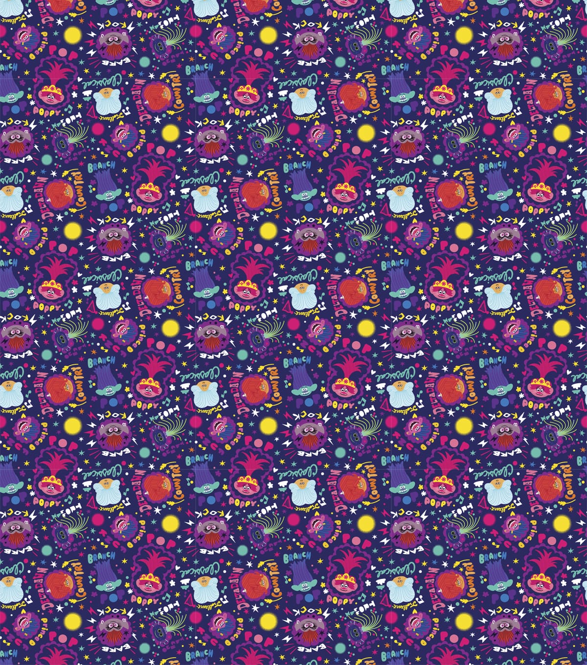 Universal Dreamworks Trolls Party Cotton Fabric | Michaels