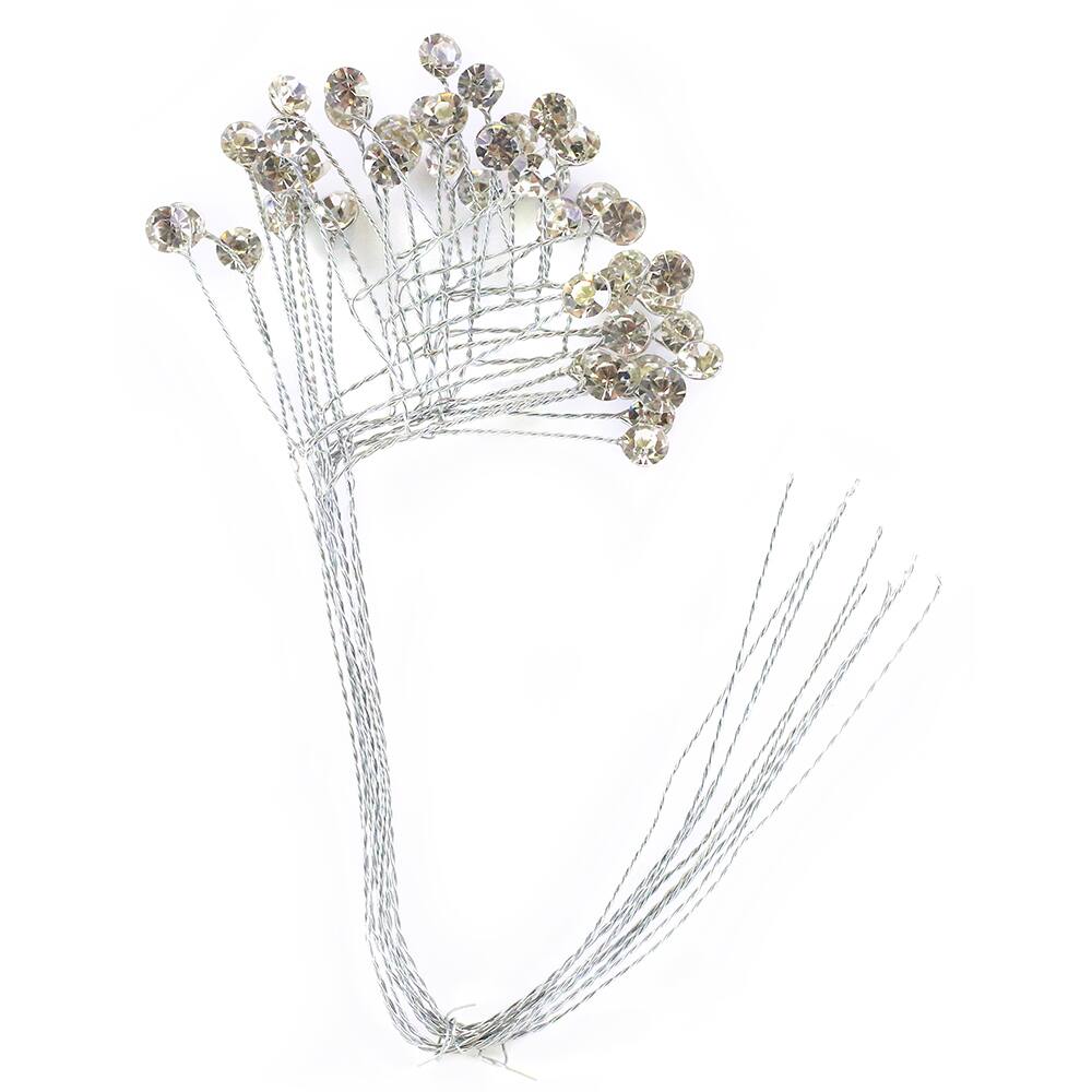 Jam Paper Floral Rhinestone Spray