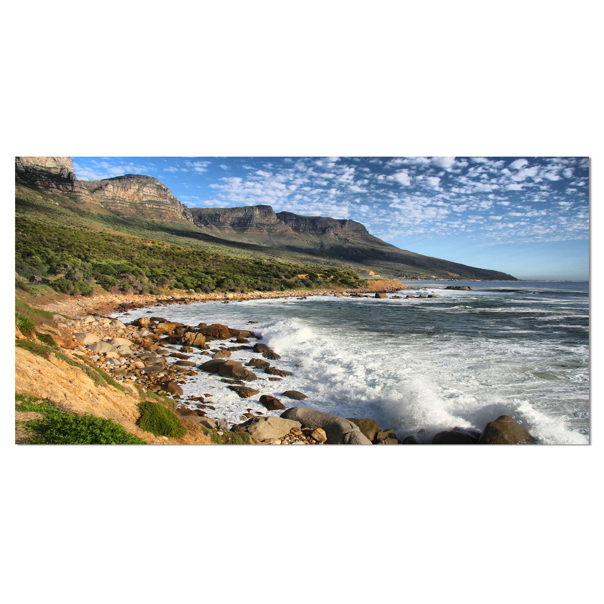 Designart - Beautiful South African Seashore - Large Seashore Canvas Print