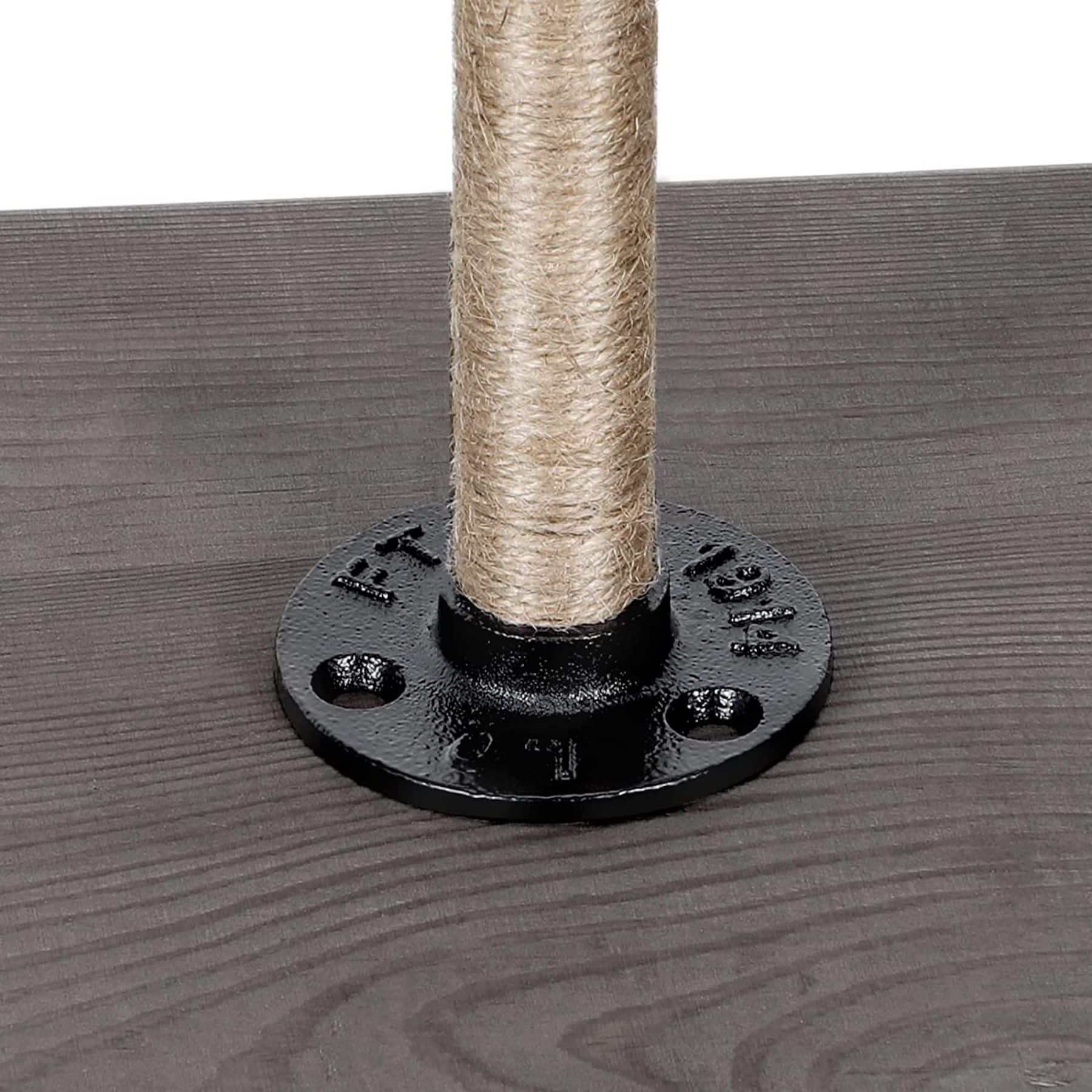 NEX&#x2122; Brown Industrial Pipe Metal Table Legs, 4ct.