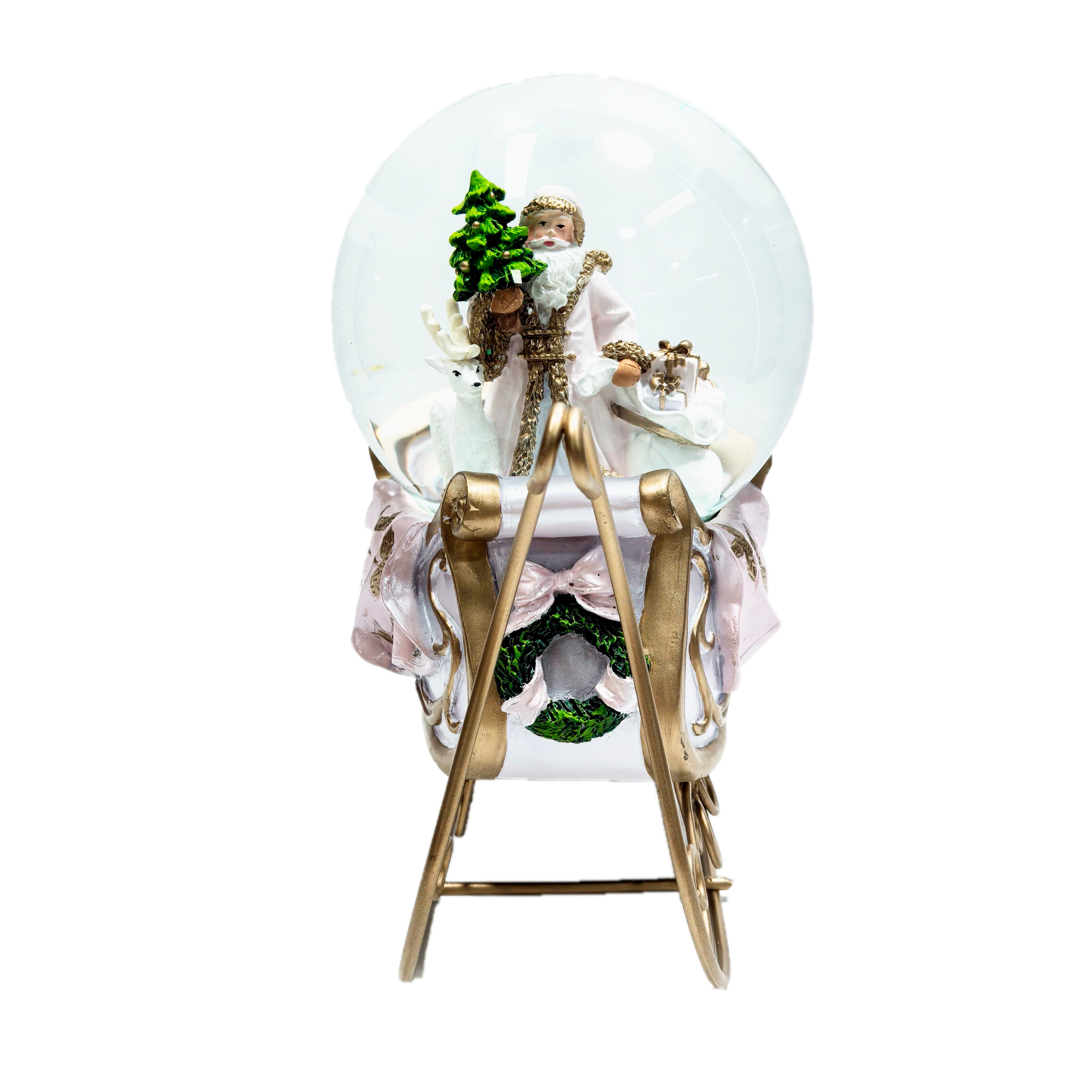 6.5&#x22; Santa Sleigh Fairytale Waterglobe by Ashland&#xAE;