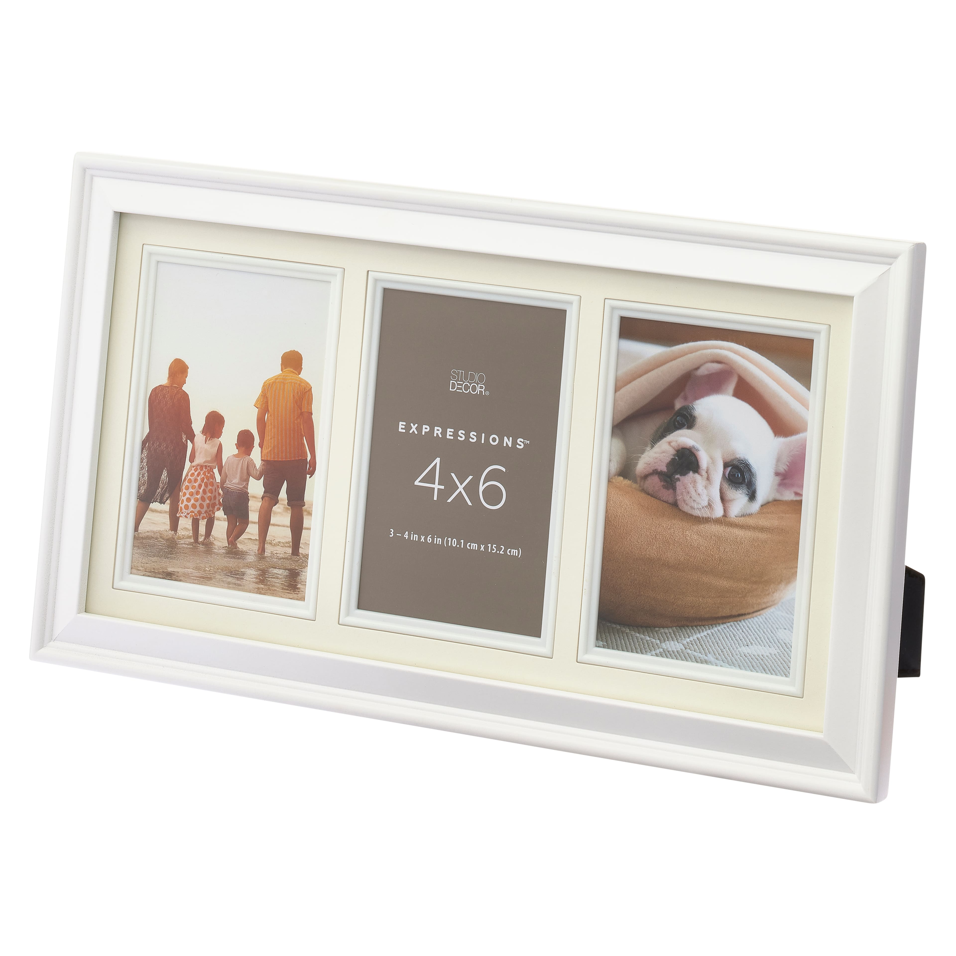 3 Opening White 4&#x22; x 6&#x22; Collage Frame, Expressions&#x2122; by Studio D&#xE9;cor&#xAE;