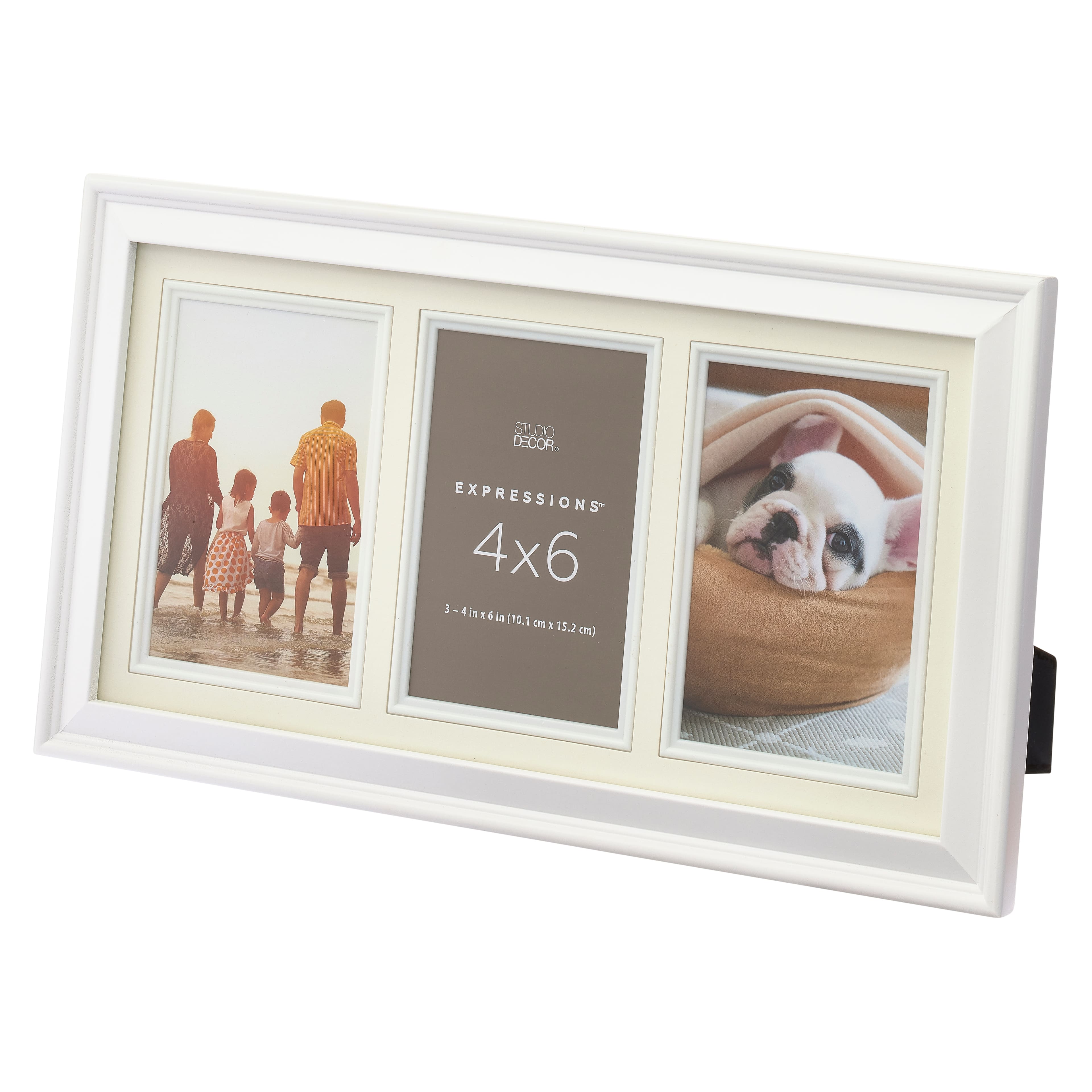 Expressions™ 3 Opening 4" x 6" White Collage Frame by Studio Décor®