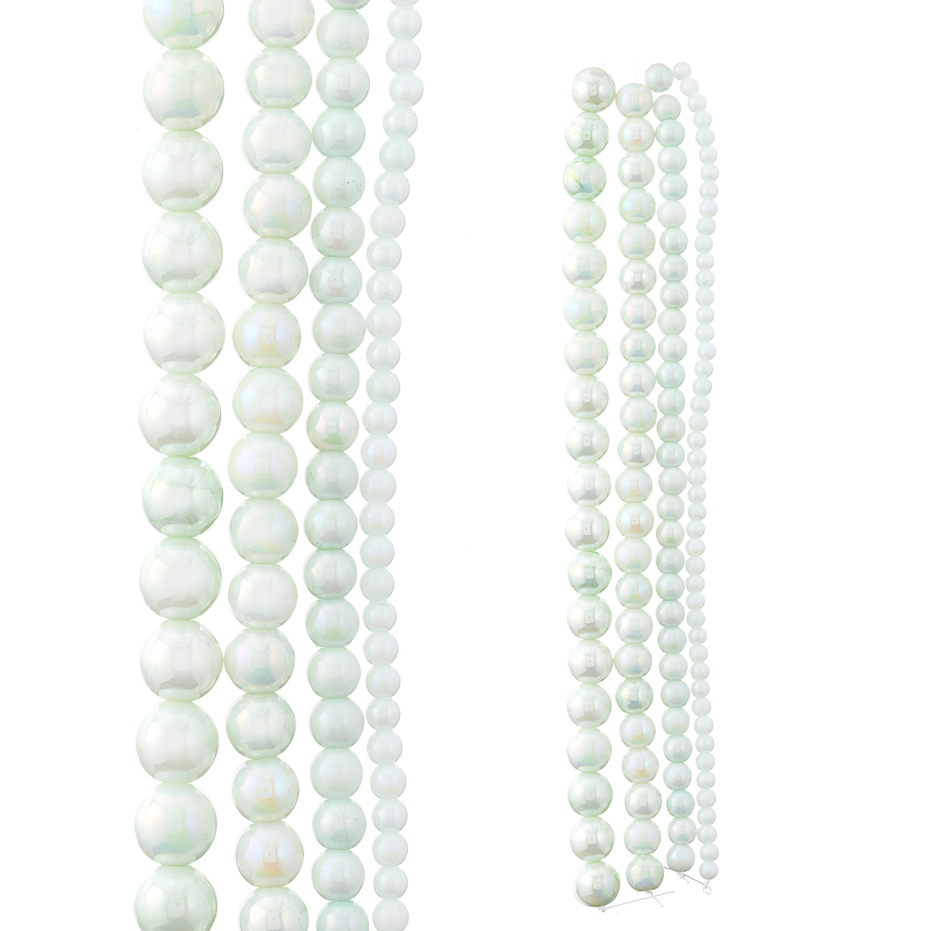 Shop for the Green Marble Glass Beads by Bead Landing™ at Michaels