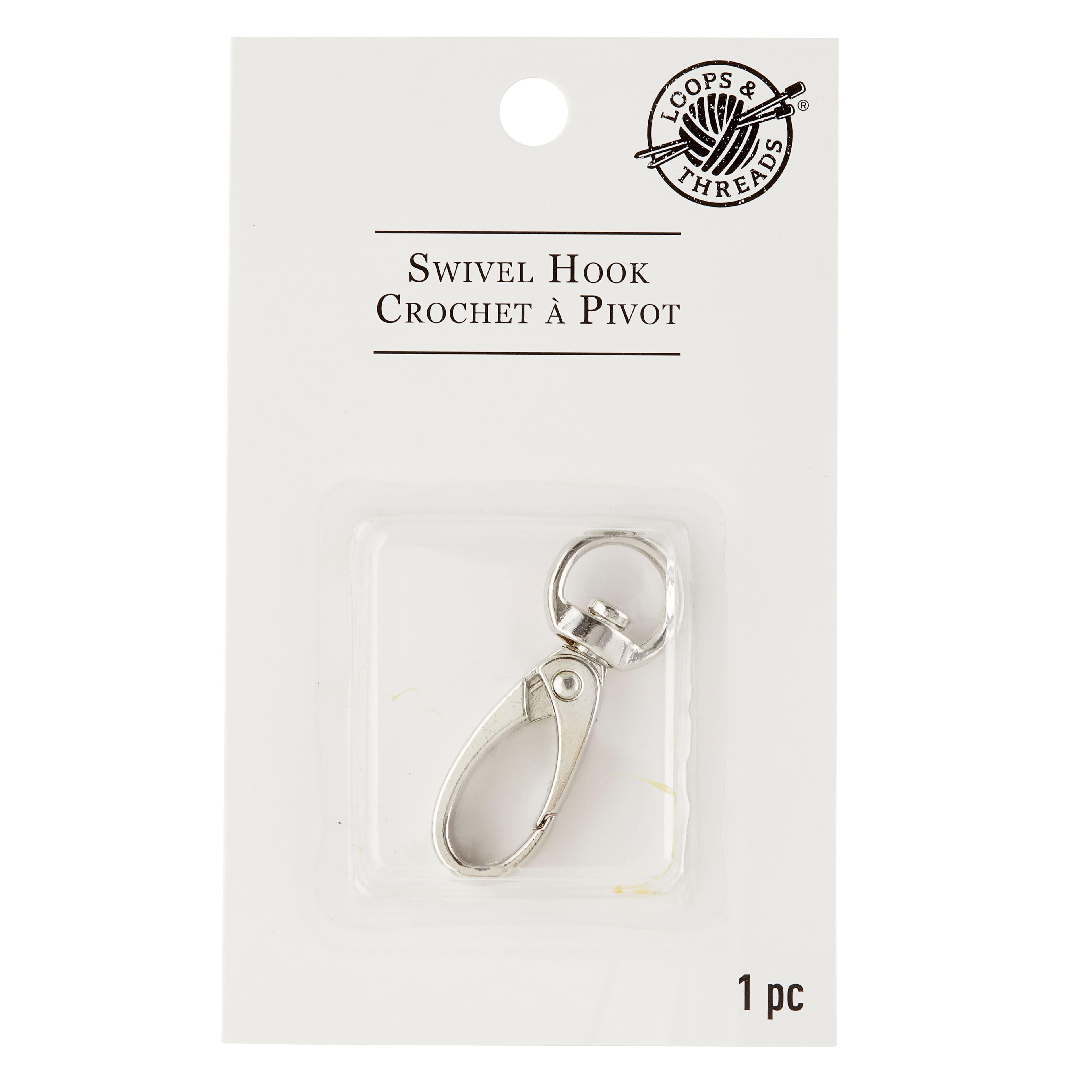 Silver Swivel Hook by Loops & Threads®