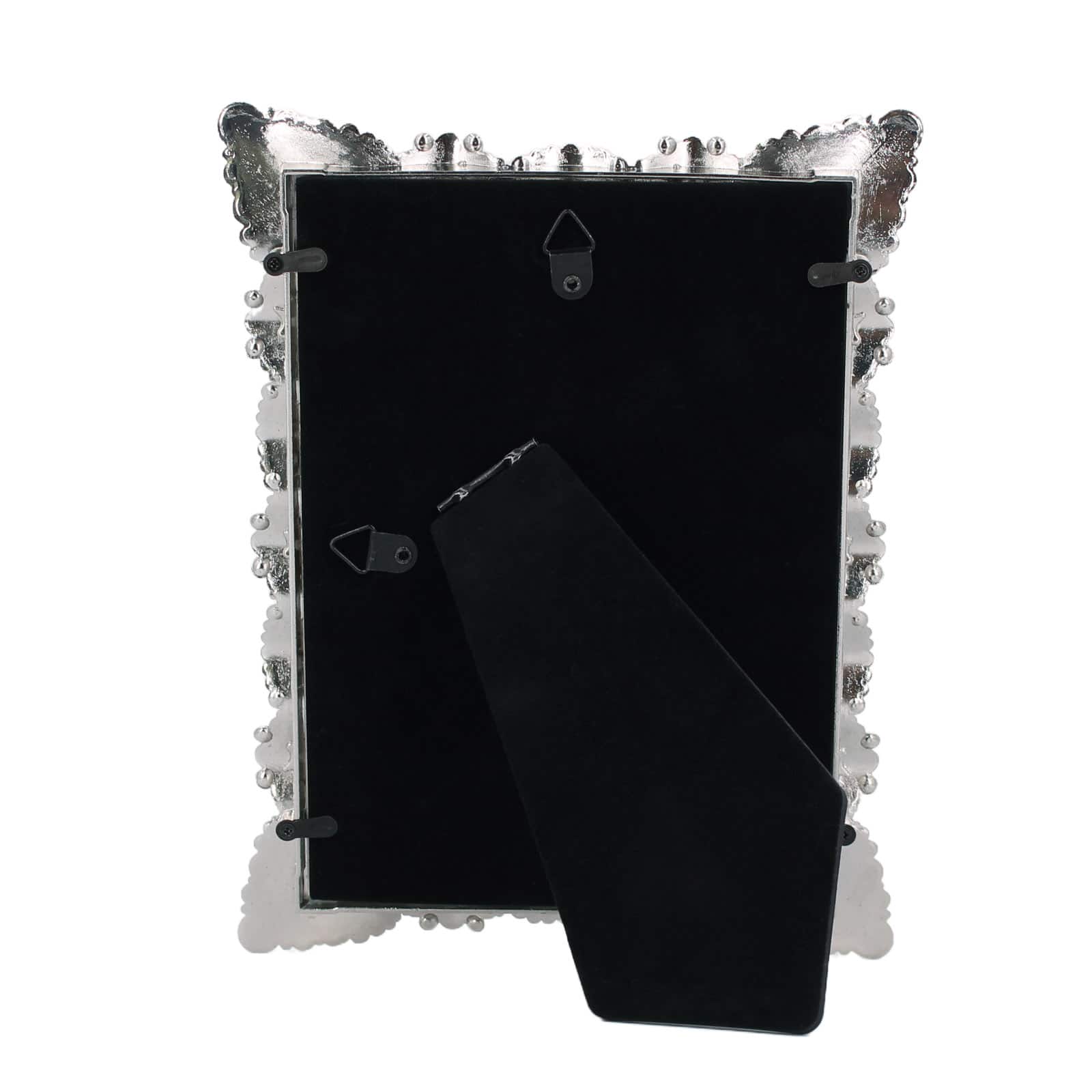 Expressions&#x2122; 5&#x22; x 7&#x22; Silver Jeweled Metal Frame by Studio D&#xE9;cor&#xAE;