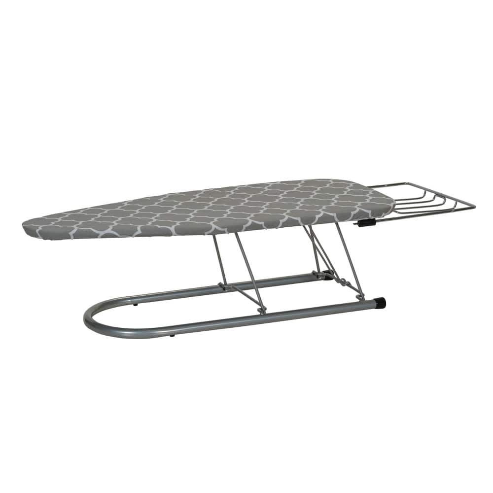 Household Essentials Steel Top Table Top Ironing Board with Iron Rest