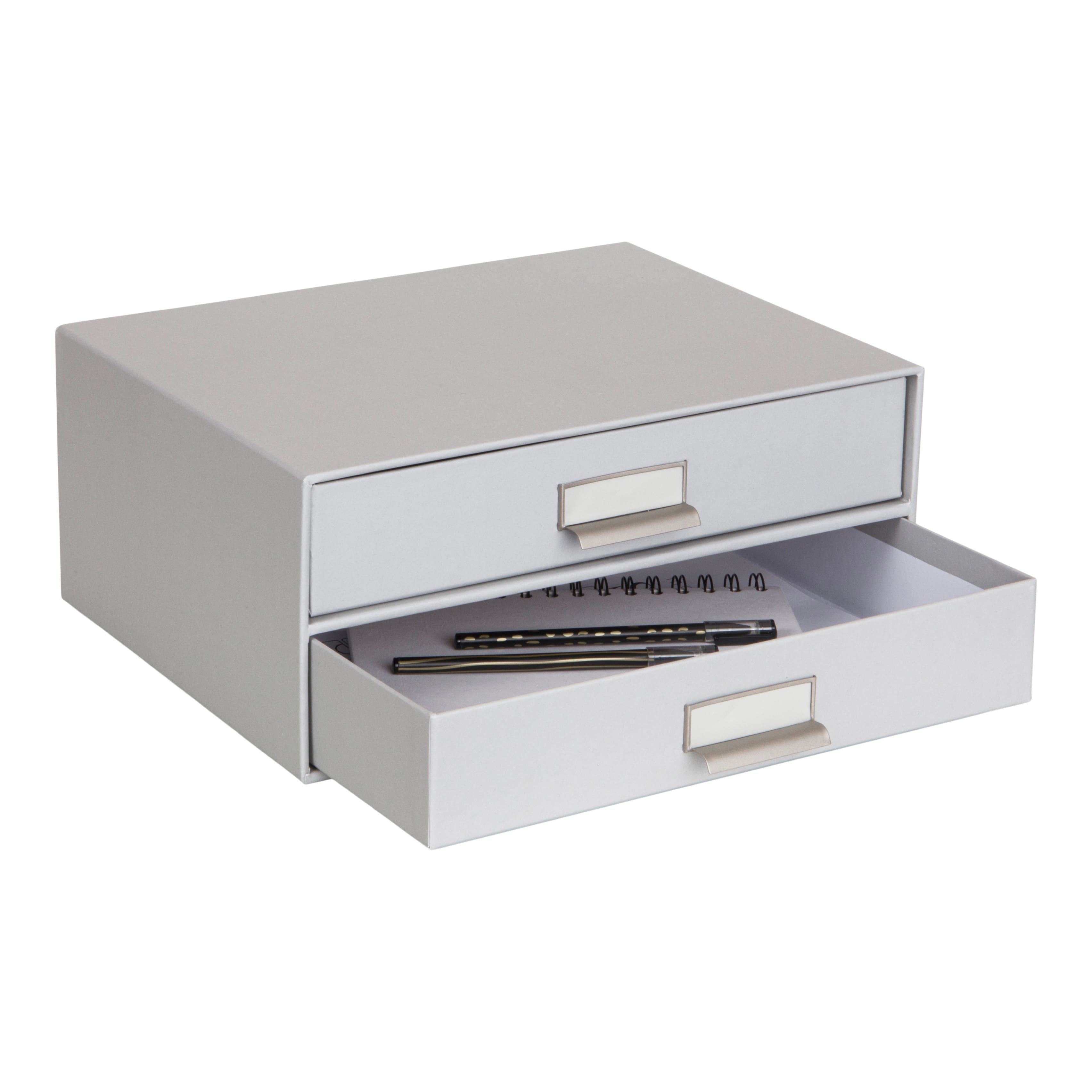 Birger Light Gray 2-Drawer Paperboard Chest