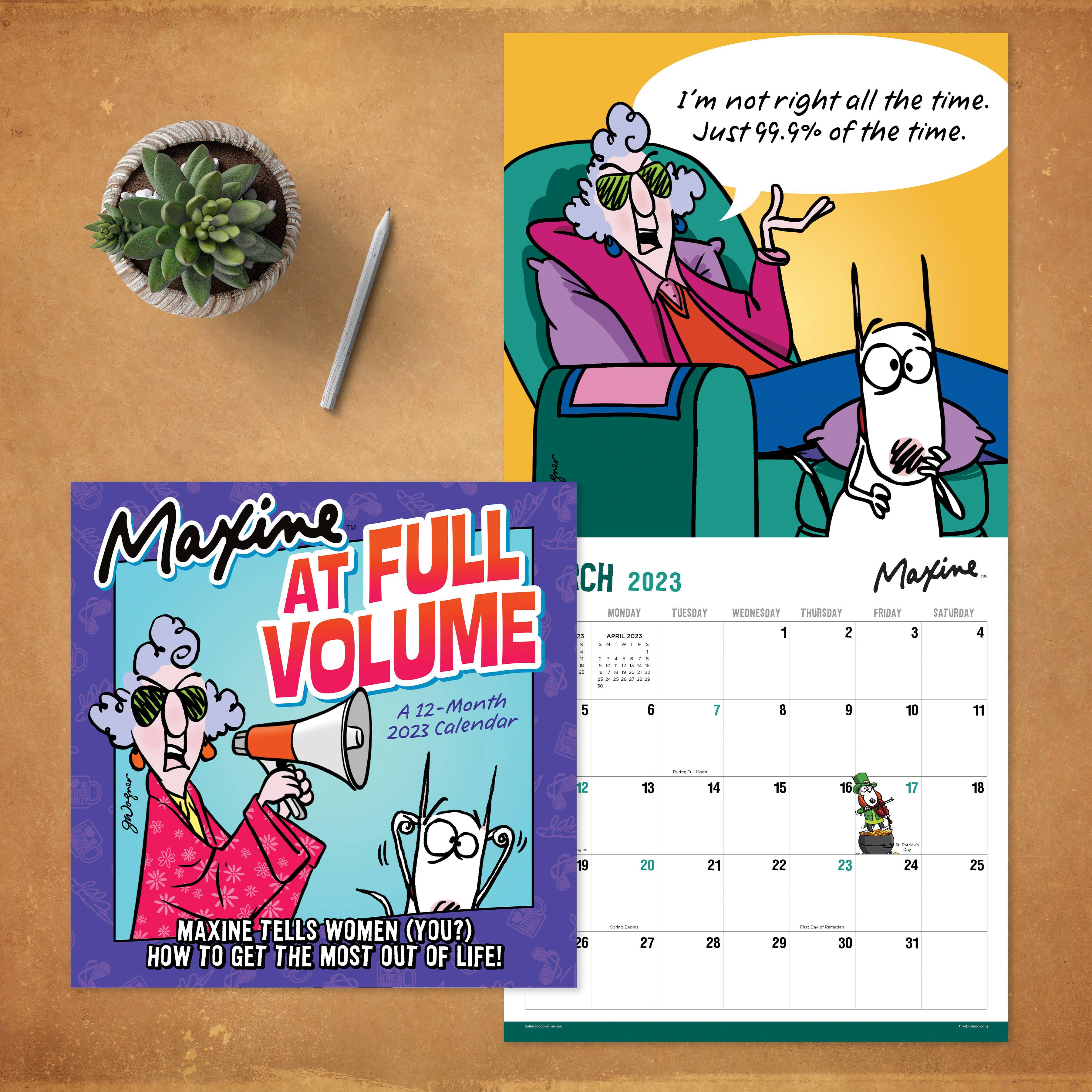 TF Publishing 2023 Maxine Mandates Wall Calendar Wall Calendars