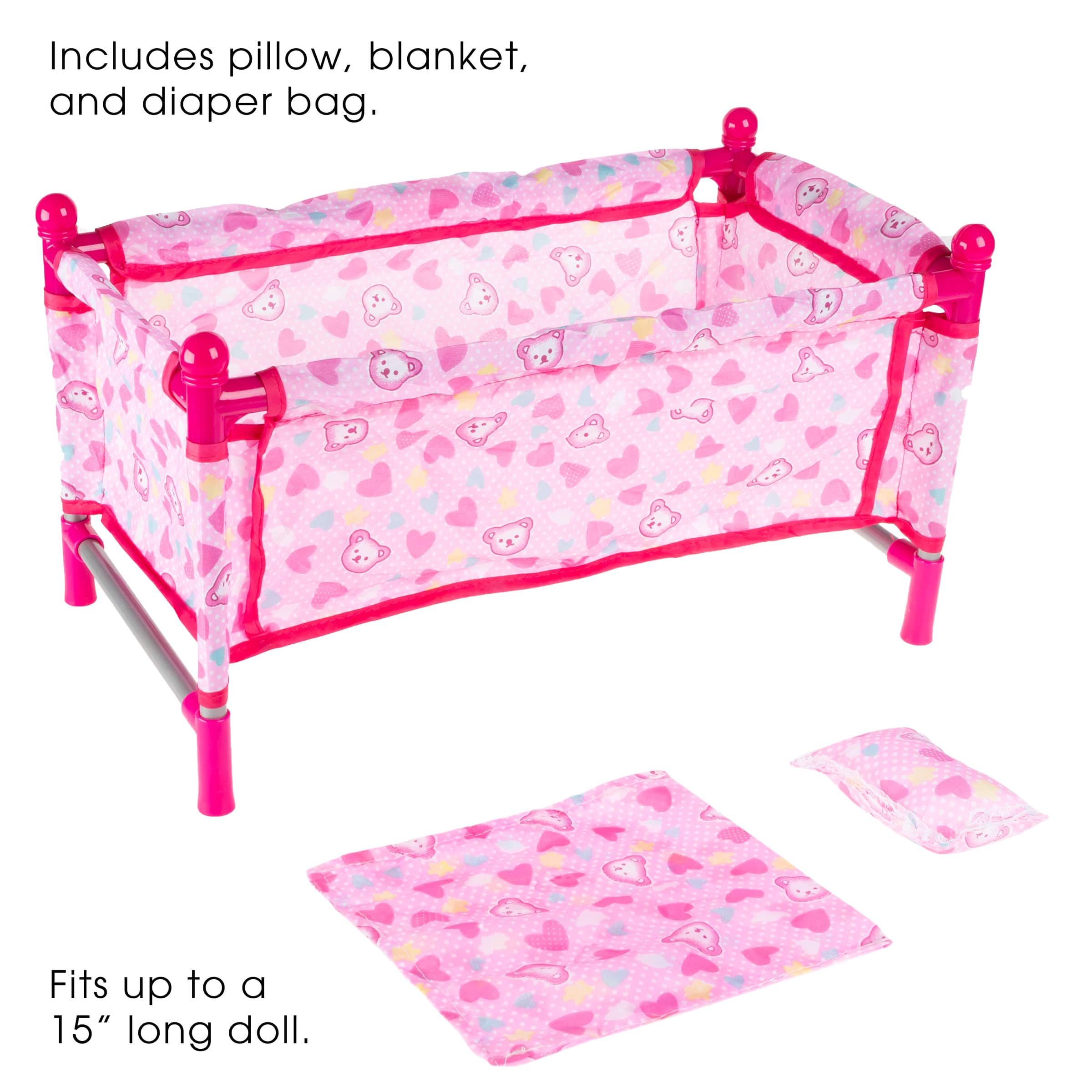 Mini Pack & Play Crib Baby Doll Bed & Playpen | Michaels