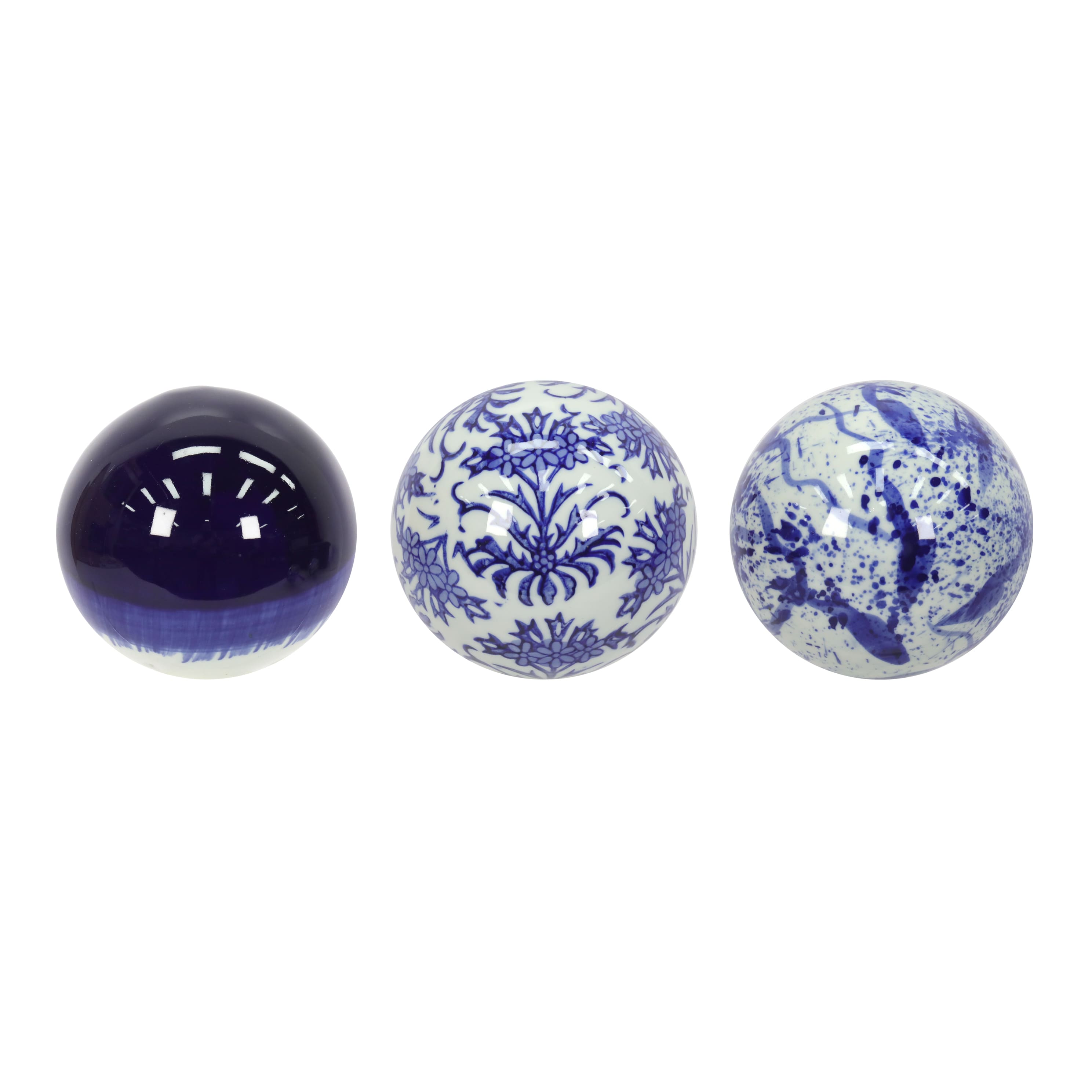 Assorted 4&#x22; Large Ceramic Ball Tabletop D&#xE9;cor by Ashland&#xAE;, 1pc.