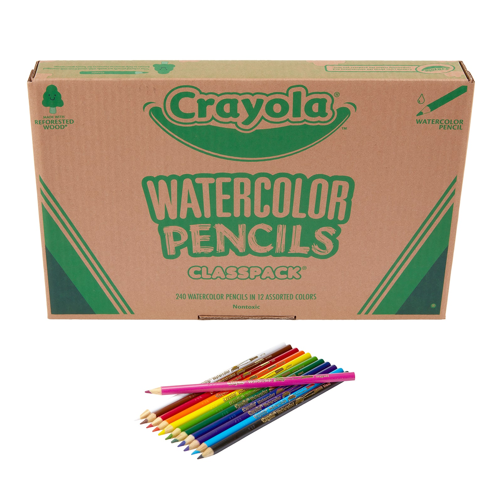 Crayola&#xAE; 240 Piece Watercolor Colored Pencils Classpack