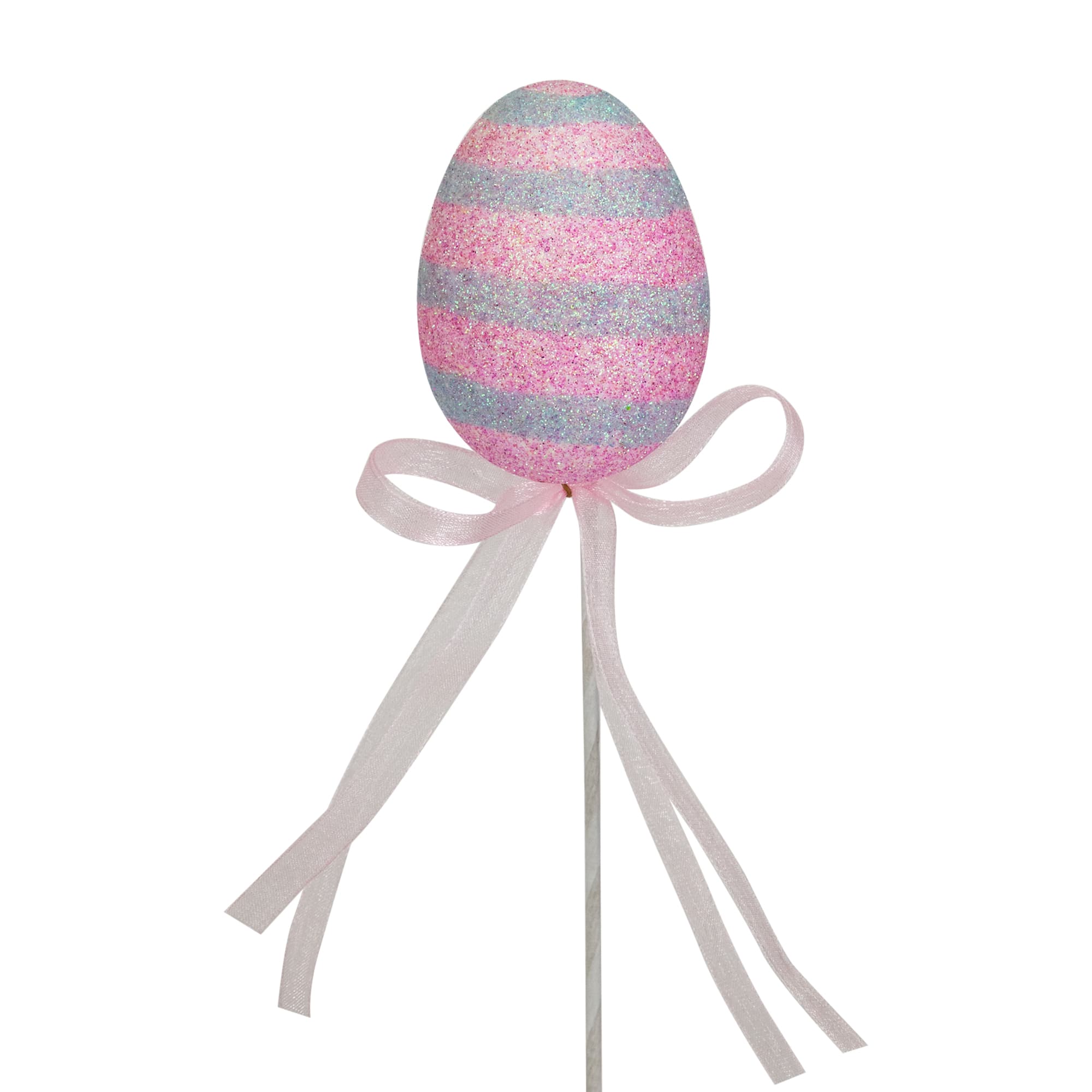 Colorful Speckled &#x26; Glittered Easter Egg Picks, 6ct.