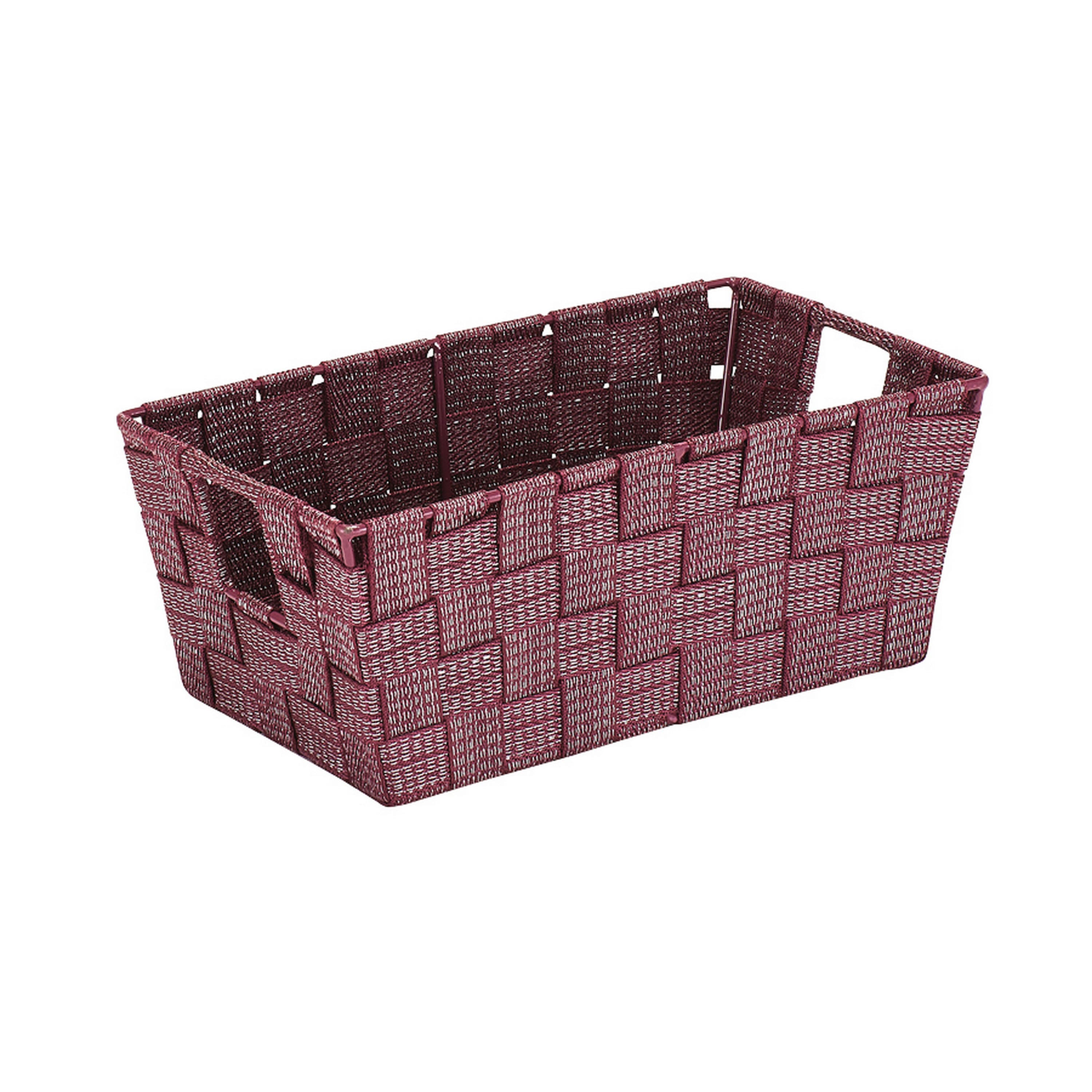 Simplify Lurex Striped Woven Storage Bin