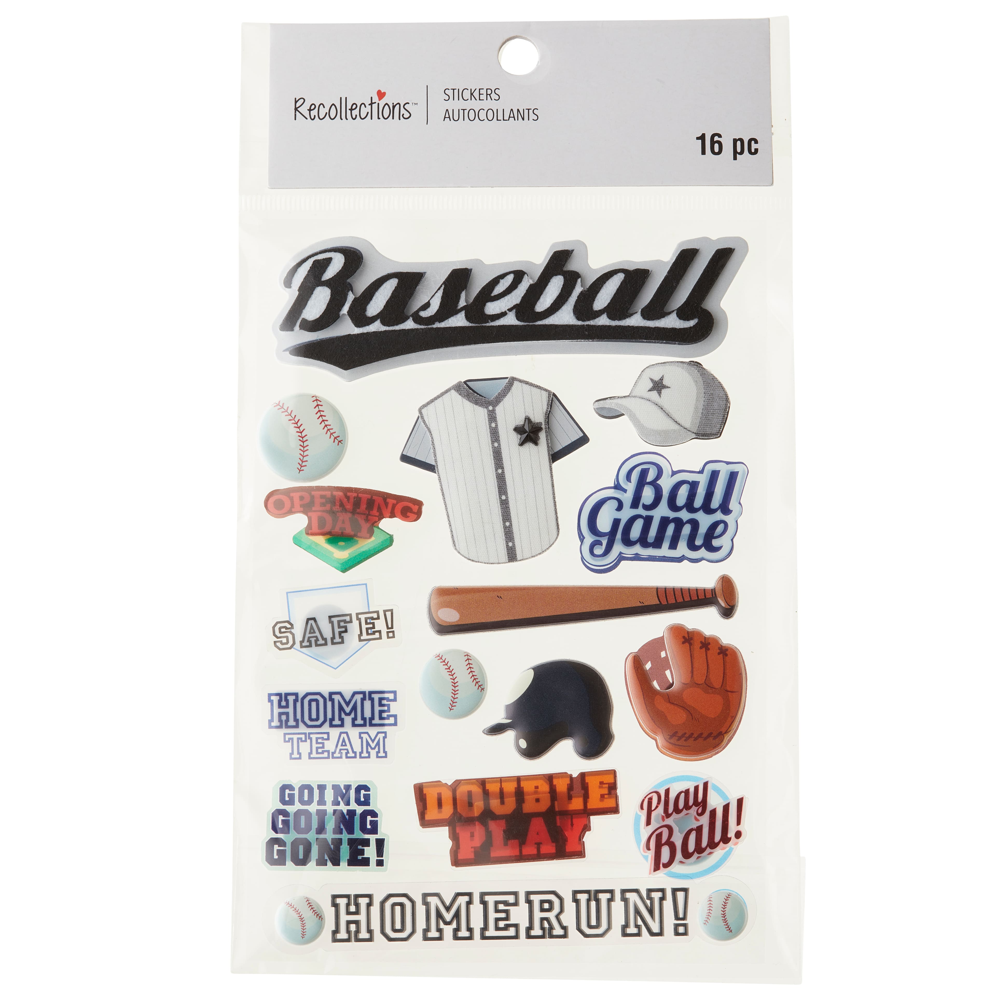 Dimensional Baseball Stickers by Recollections™