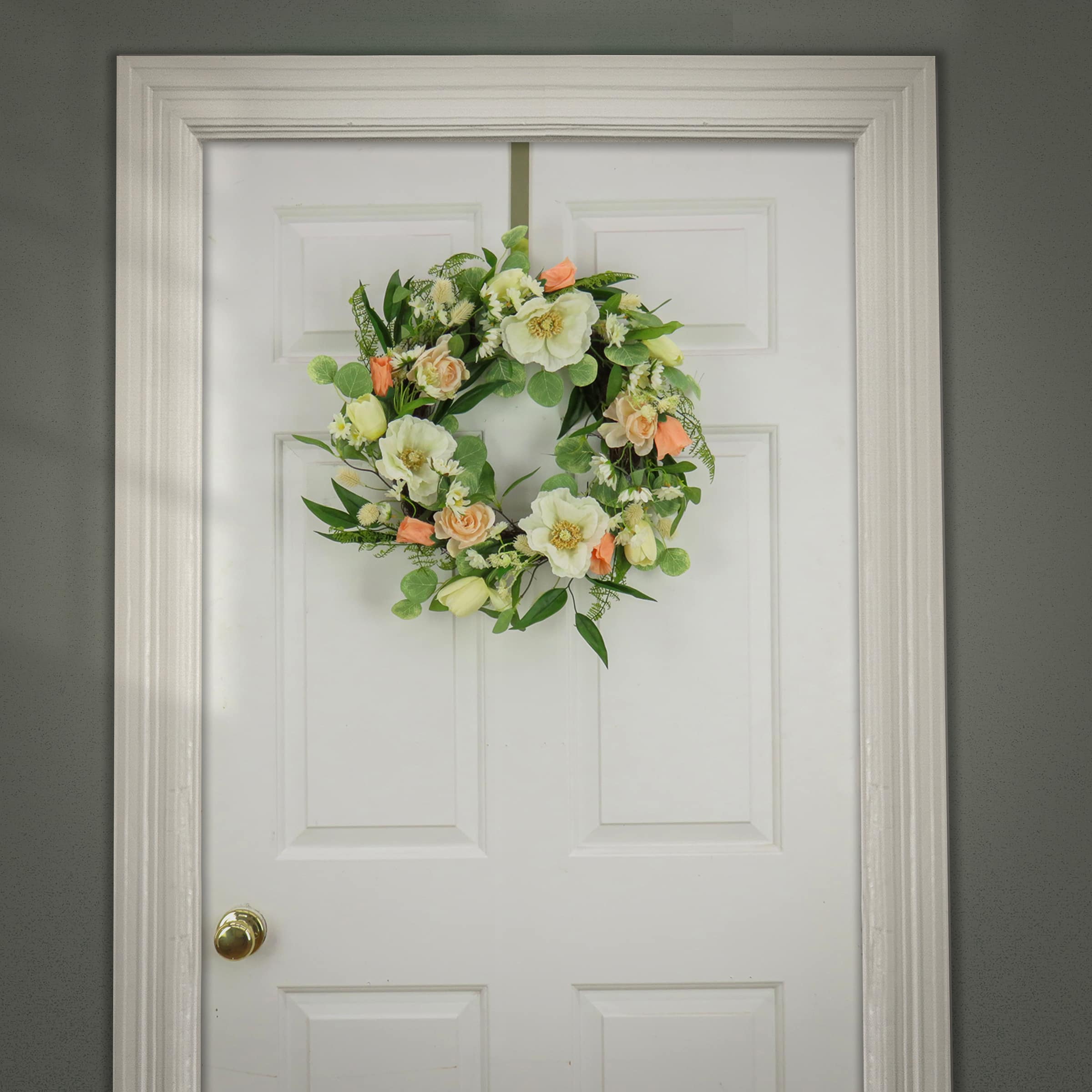 22" Tulip, Poppy, & Buttercup Wreath