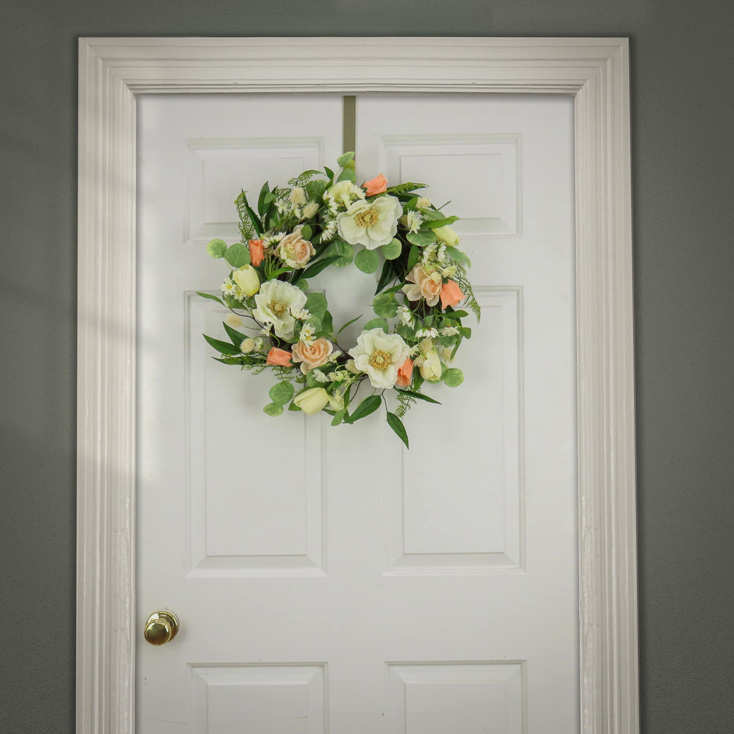 22&#x22; Tulip, Poppy, &#x26; Buttercup Wreath