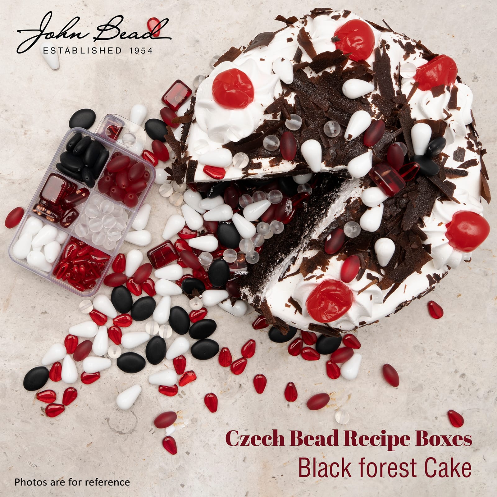 John Bead Czech Glass Recipe Box Beading Kit