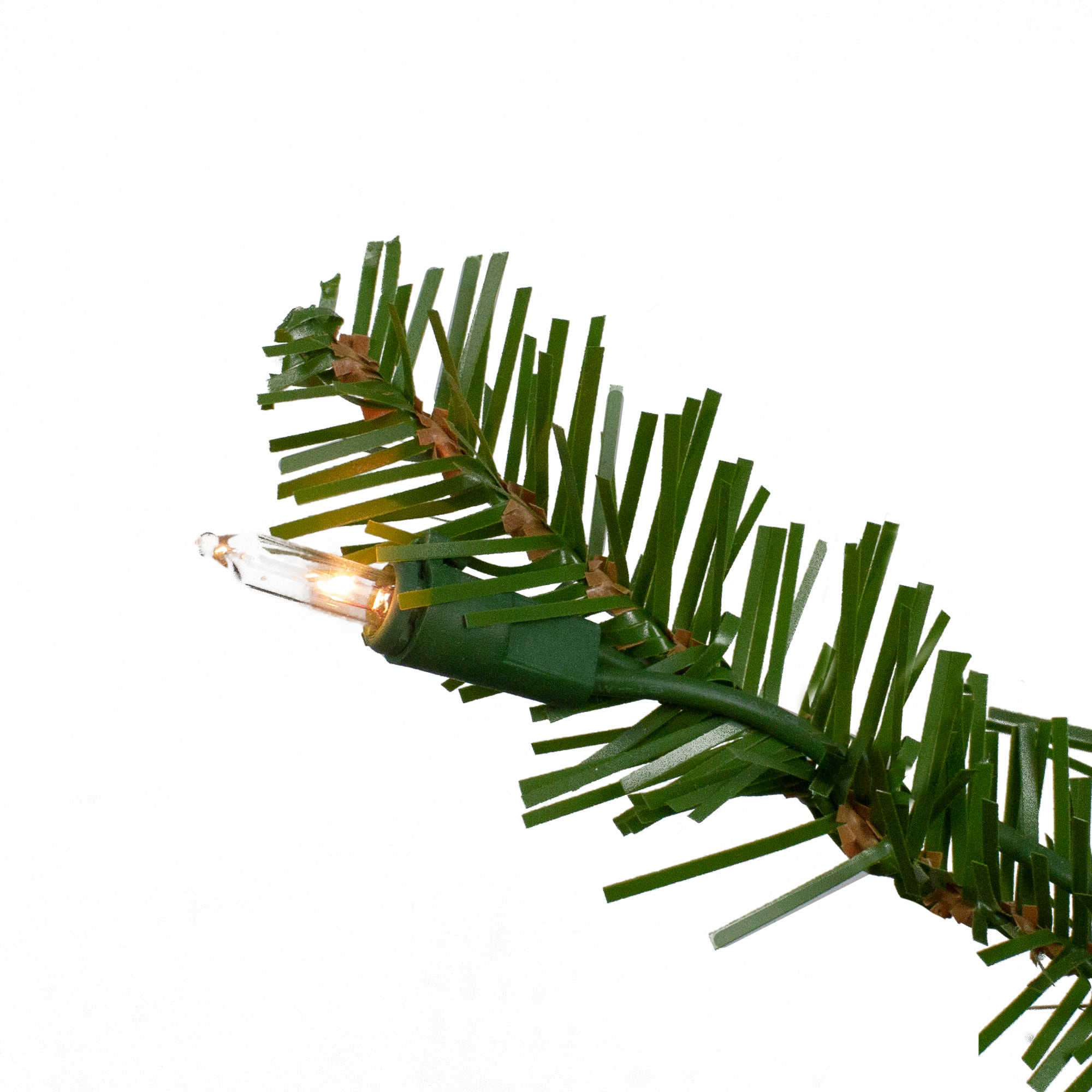 Pre-Lit Slim Alpine Artificial Christmas Tree Set, Clear Lights