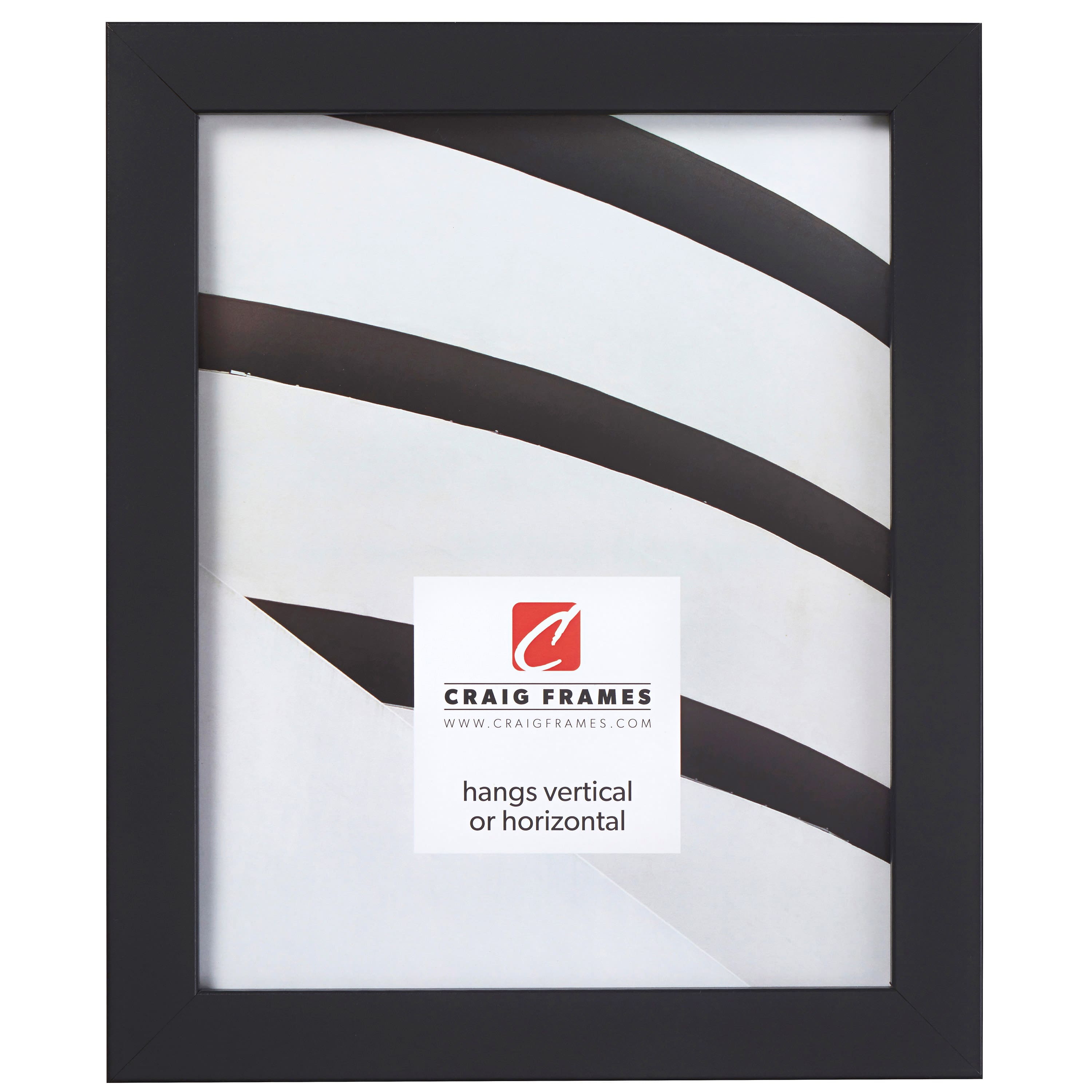 Craig Frames Essentials Mystic Satin Black Picture Frame