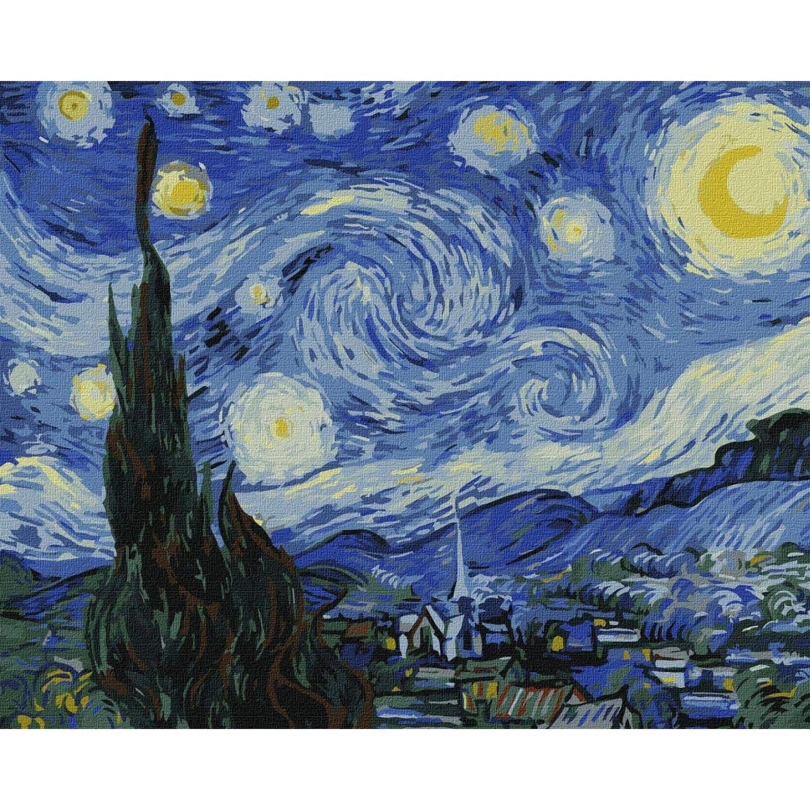 Ideyka Starry Night Painting by Numbers Kit Michaels