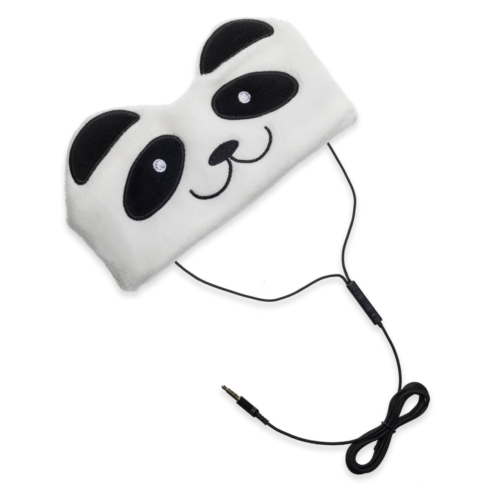 Contixo H1 Adjustable Fleece Headband Headphones, Panda