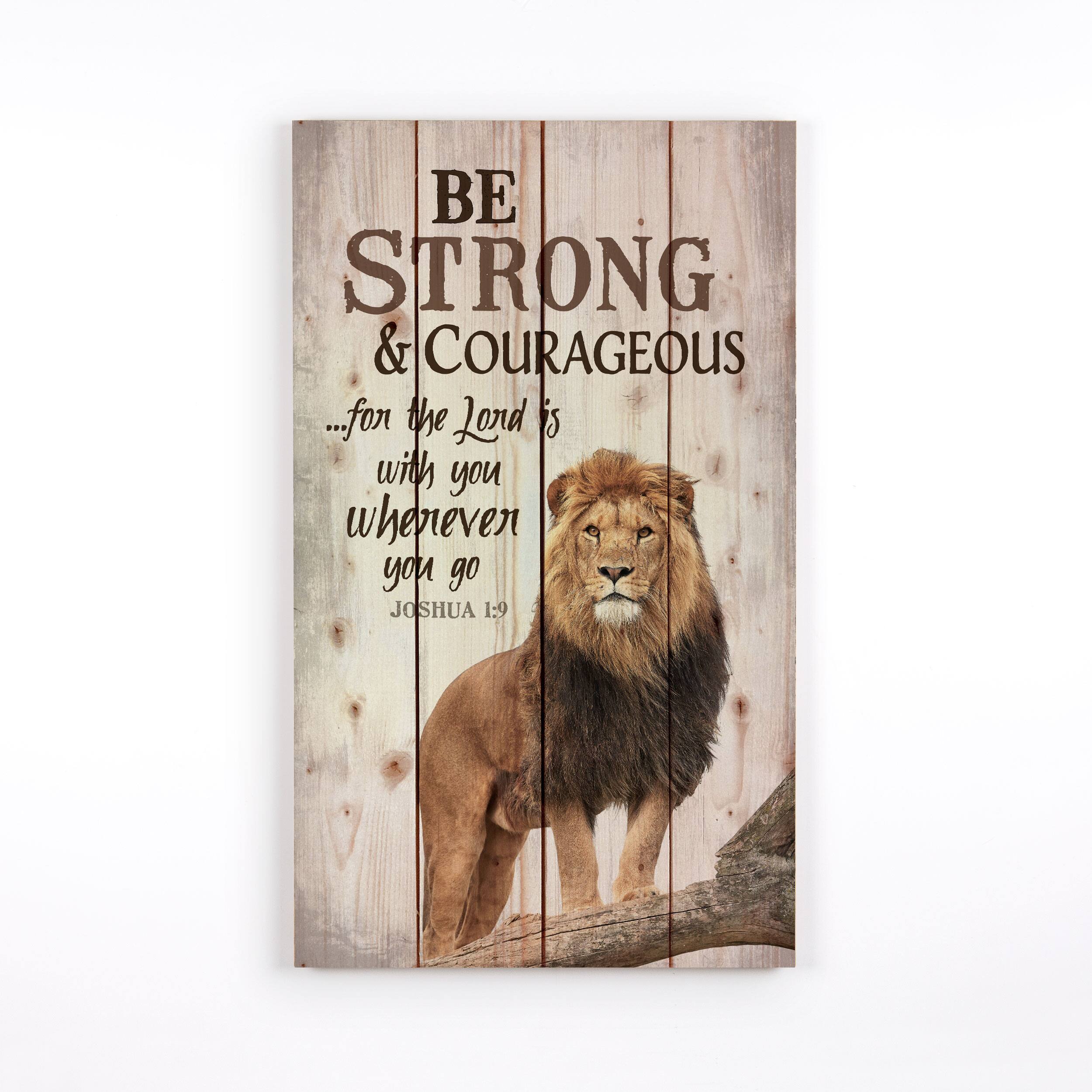 P. Graham Dunn Be Strong Lion Pallet Décor | Michaels