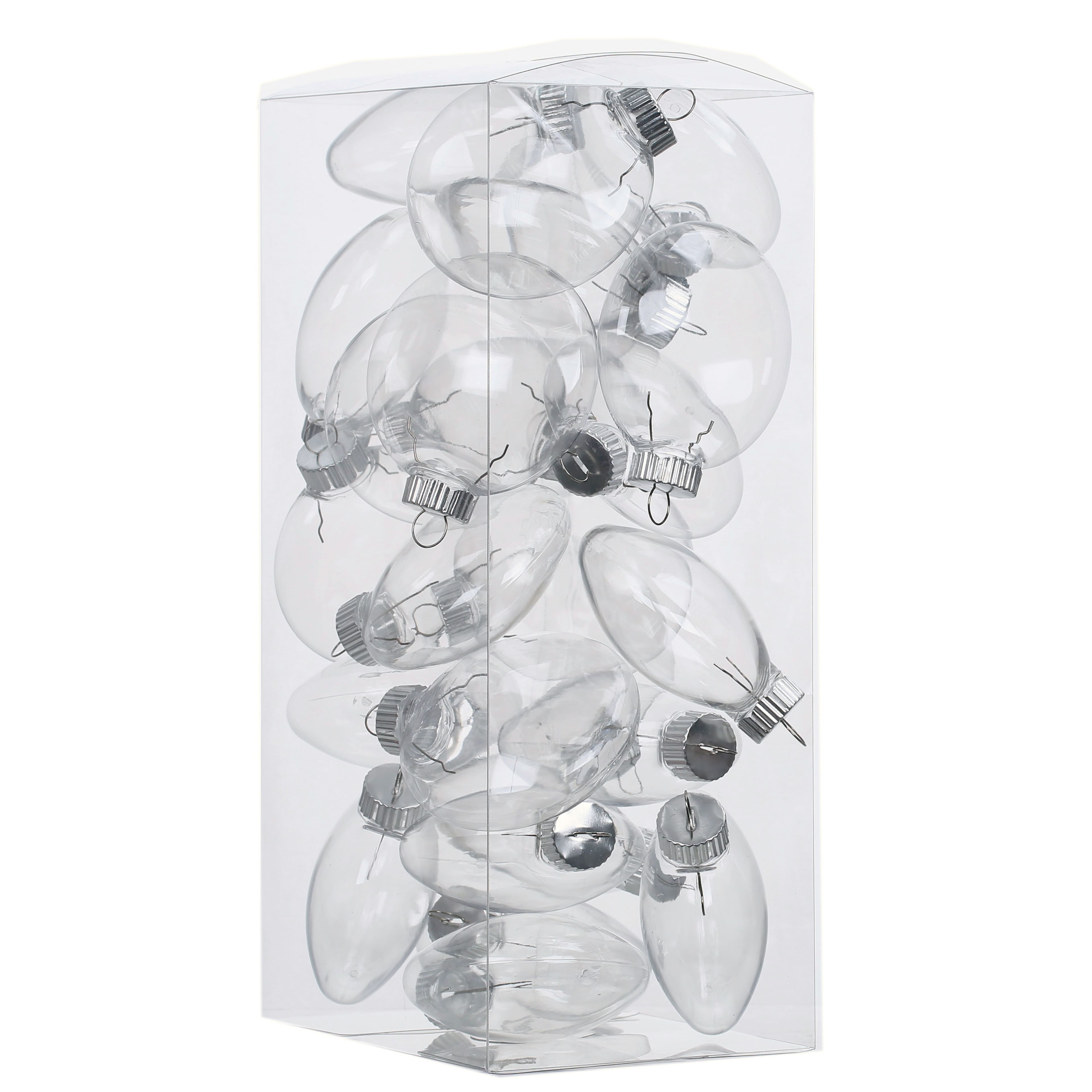 3.5&#x22; DIY Clear Plastic Disc Ornaments, 25ct. by Make Market&#xAE;