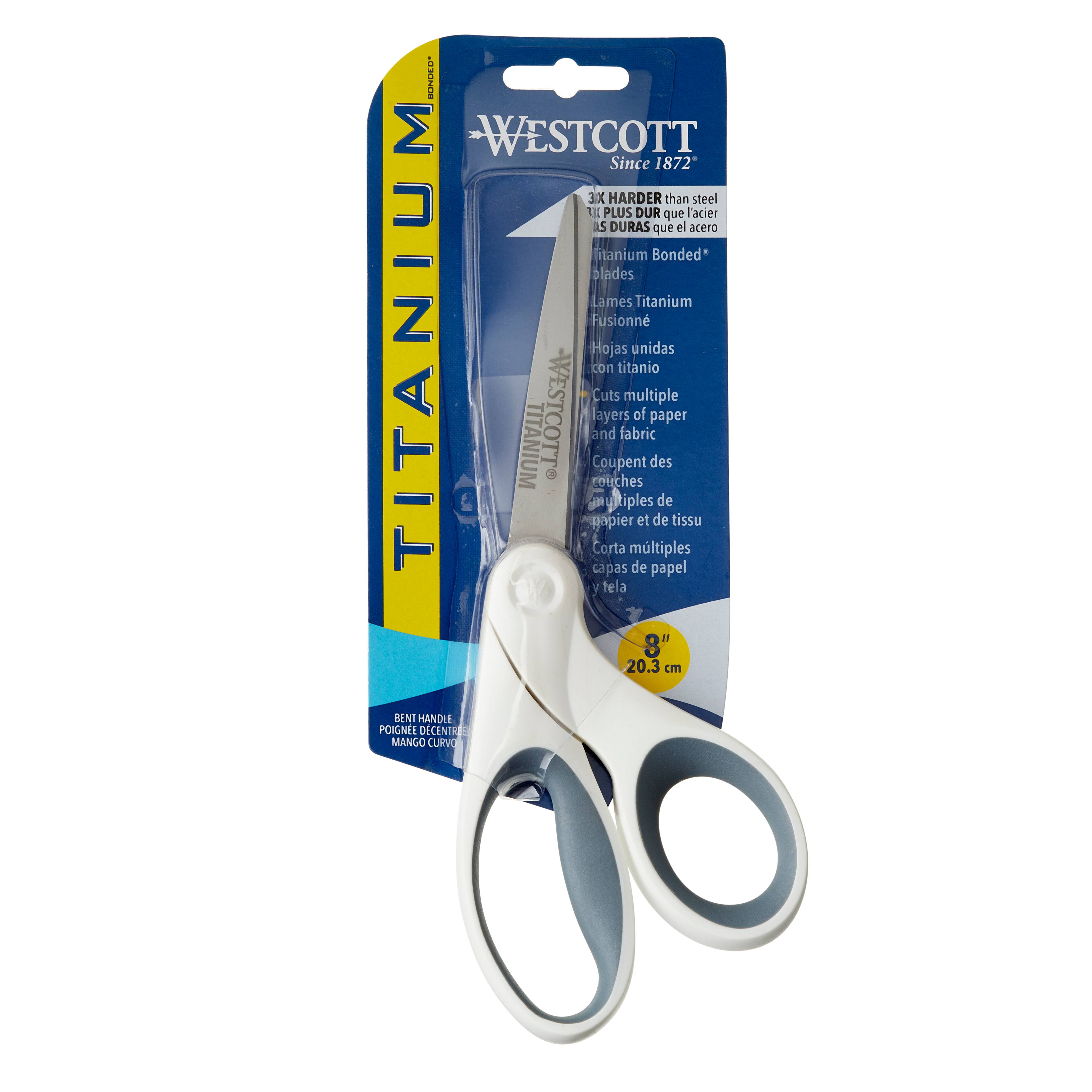 6 Pack: Westcott&#xAE; Bent Titanium Scissors
