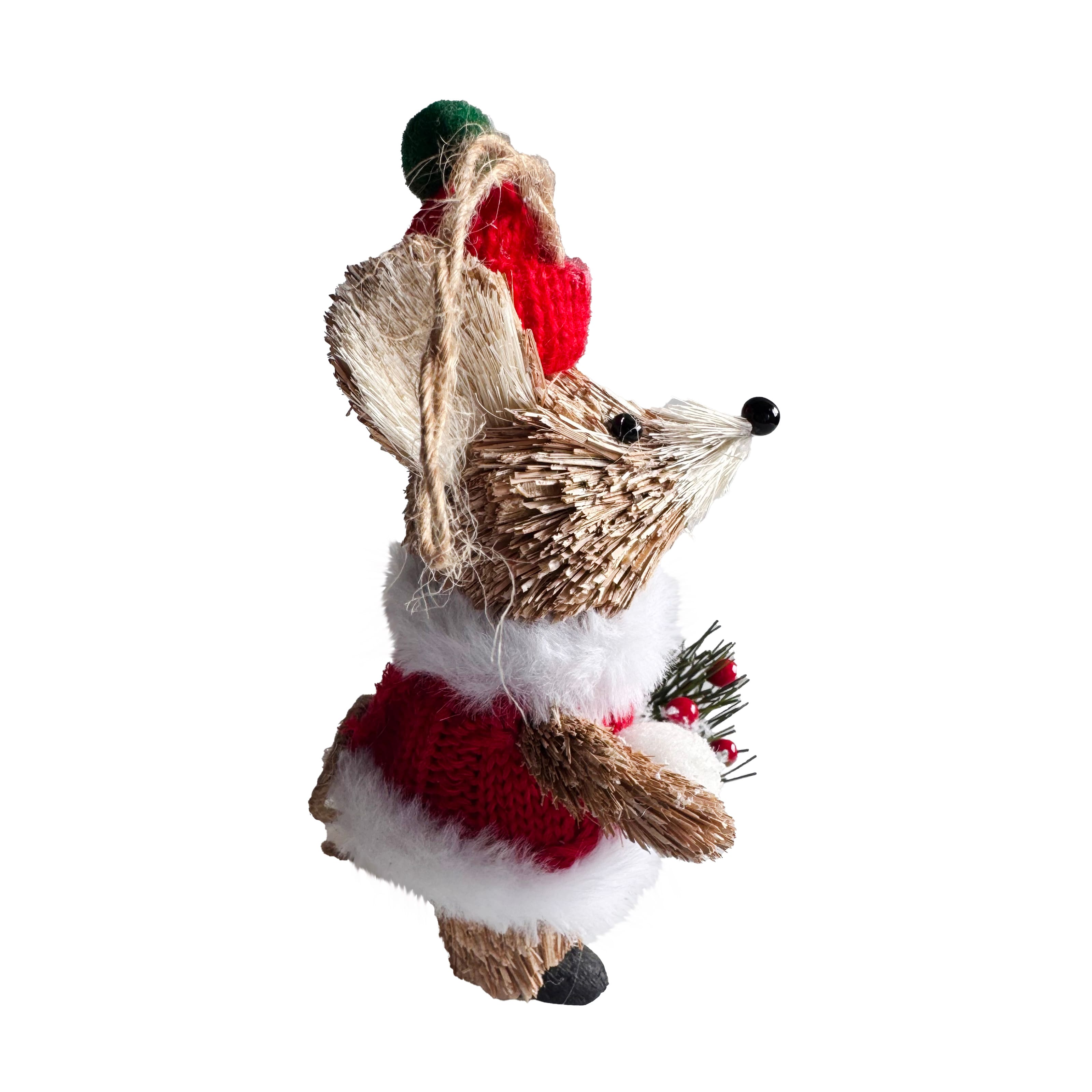 5.5" Sisal Mouse Natural Ornament by Ashland®