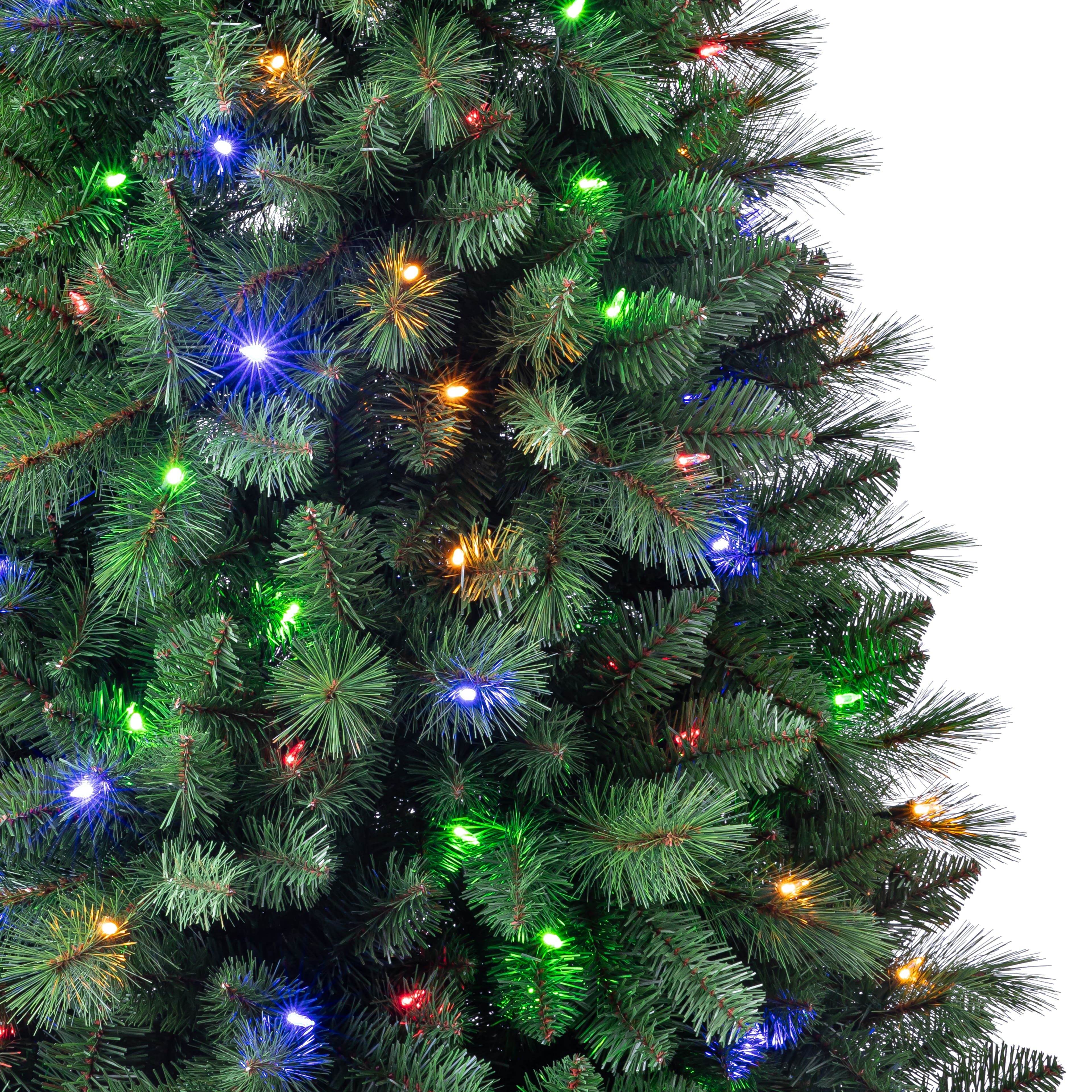 7ft. Pre-Lit Hudson Pine Artificial Christmas Tree, Color Changing LED Lights by Ashland&#xAE;