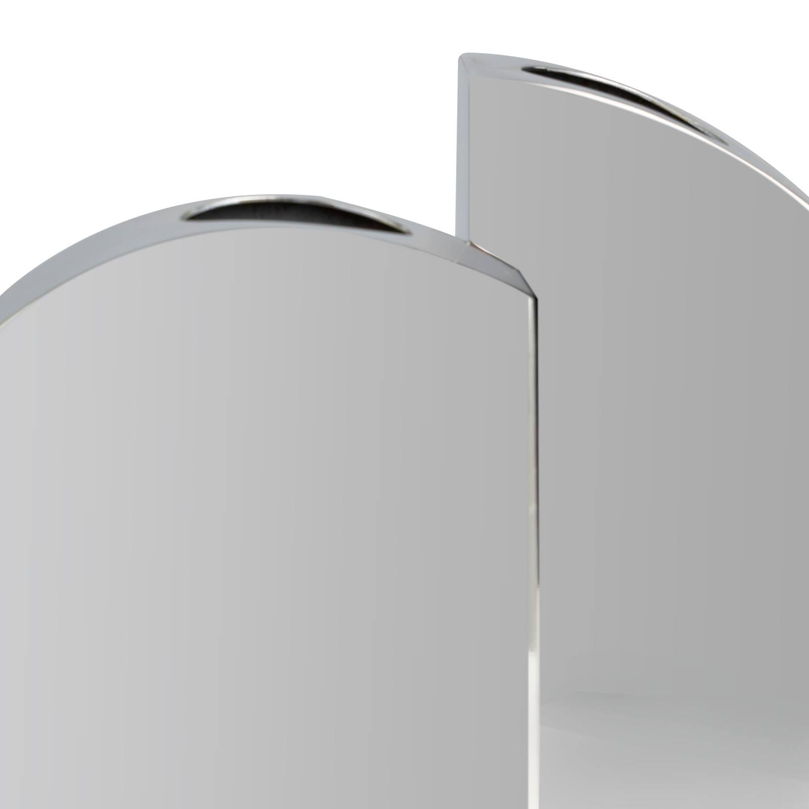 Silver Mirror Finish Stainless Steel Vase Set