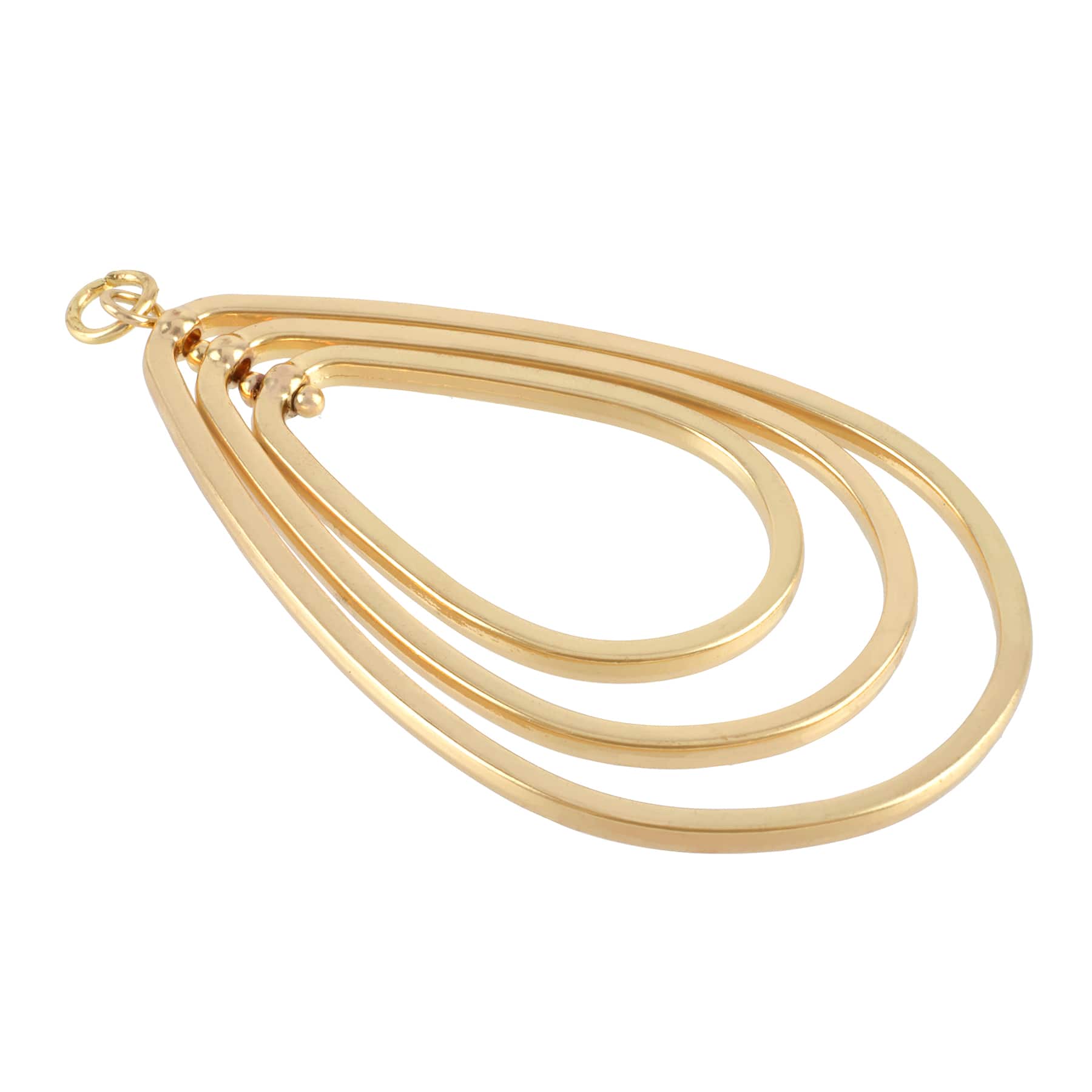 Gold Concentric Teardrop Pendant by Bead Landing™
