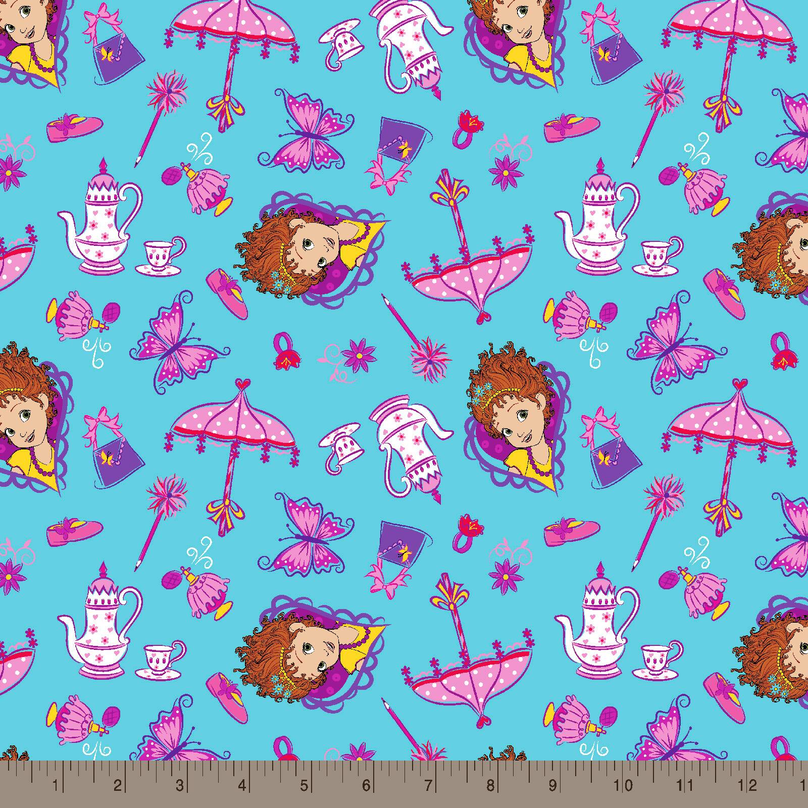 Disney&#xAE; Fancy Nancy Blue Fancy Things Cotton Fabric