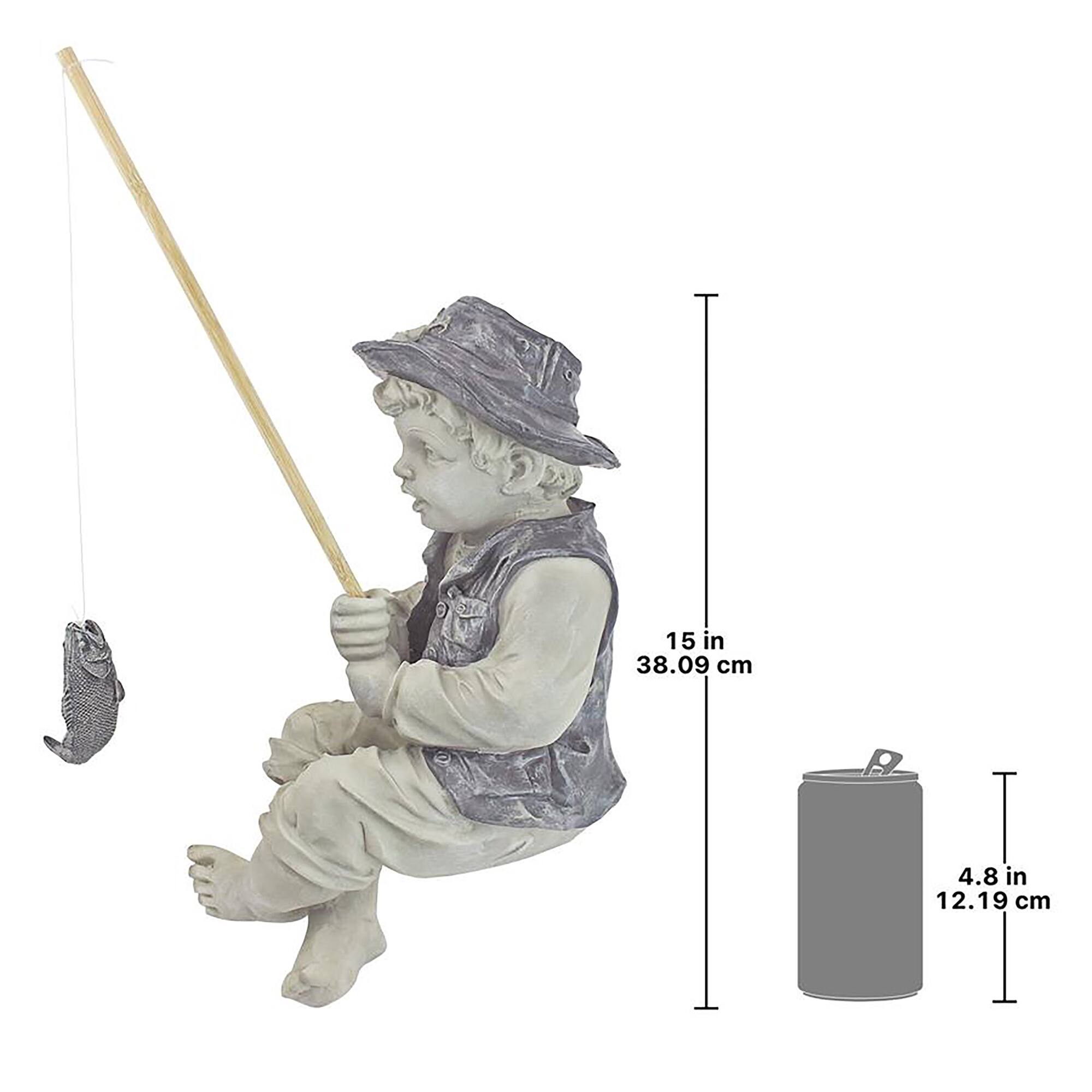 Design Toscano 15" Frederic, the Little Fisherman of Avignon Statue