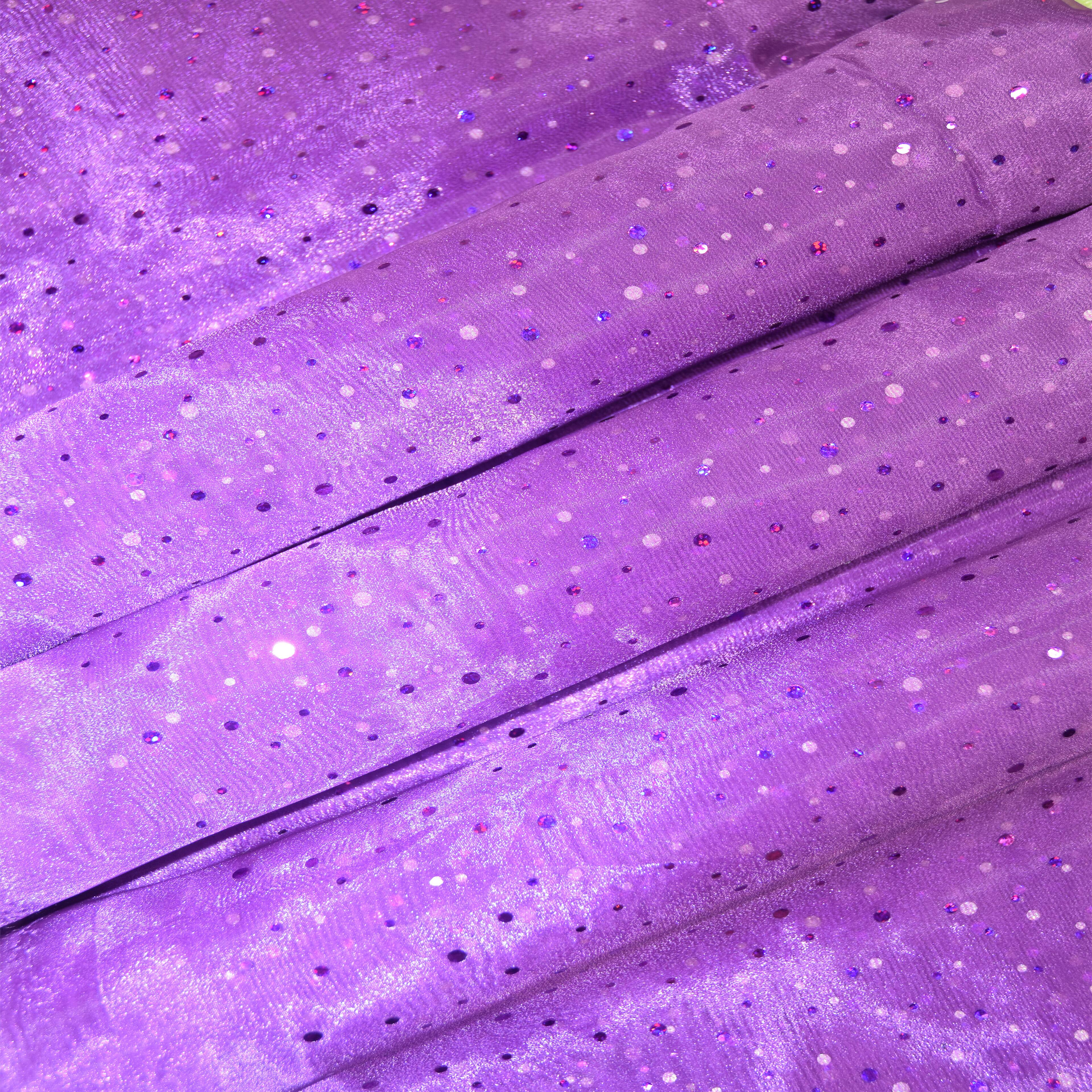 Feldman Purple Dots Organza