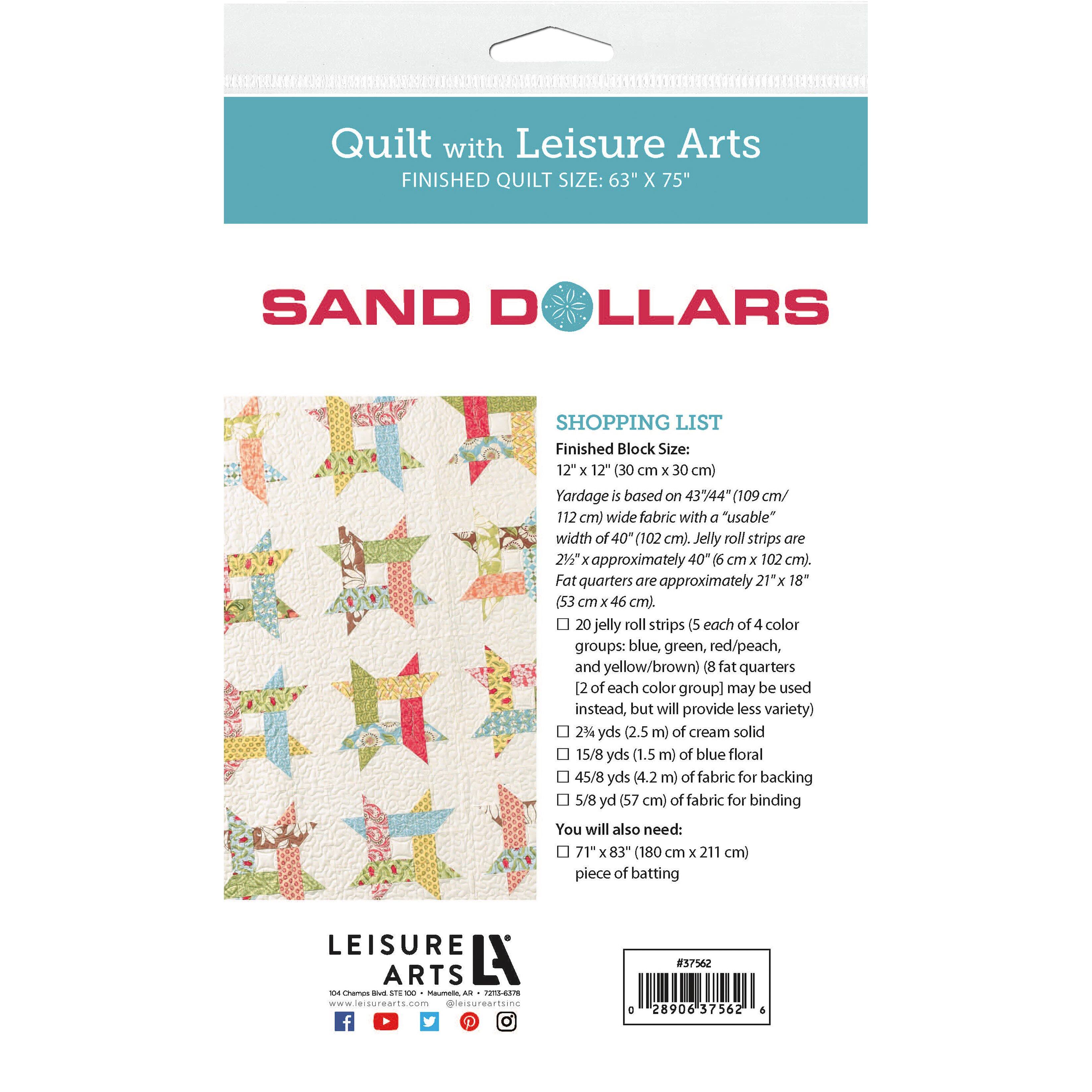 Leisure Arts® Sand Dollars Quilt Pattern