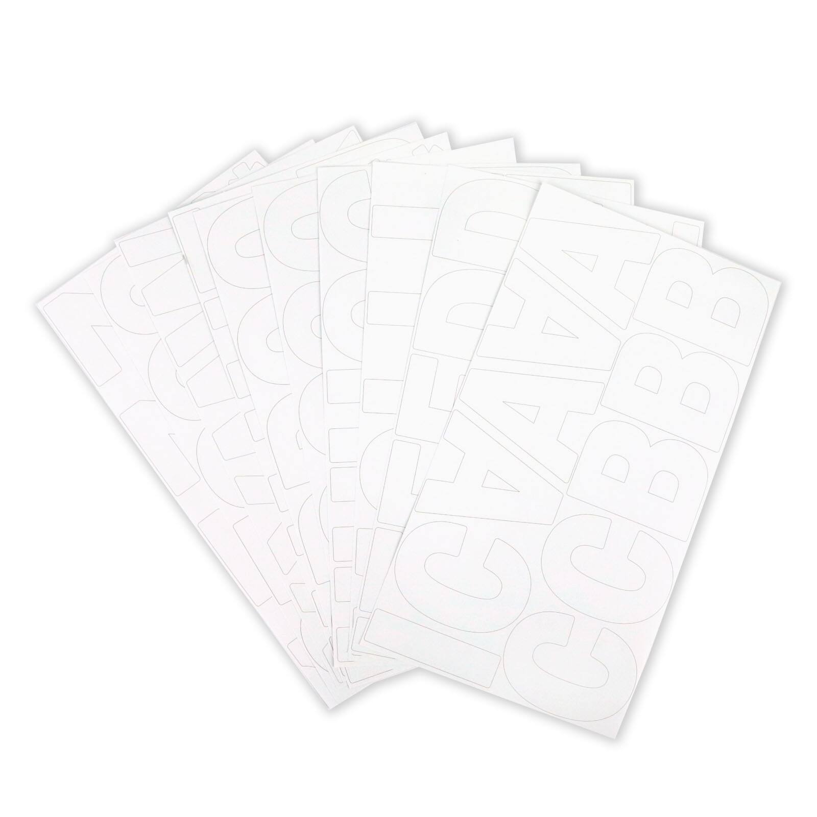 12 Pack: White Alphabet Stickers by Recollections™