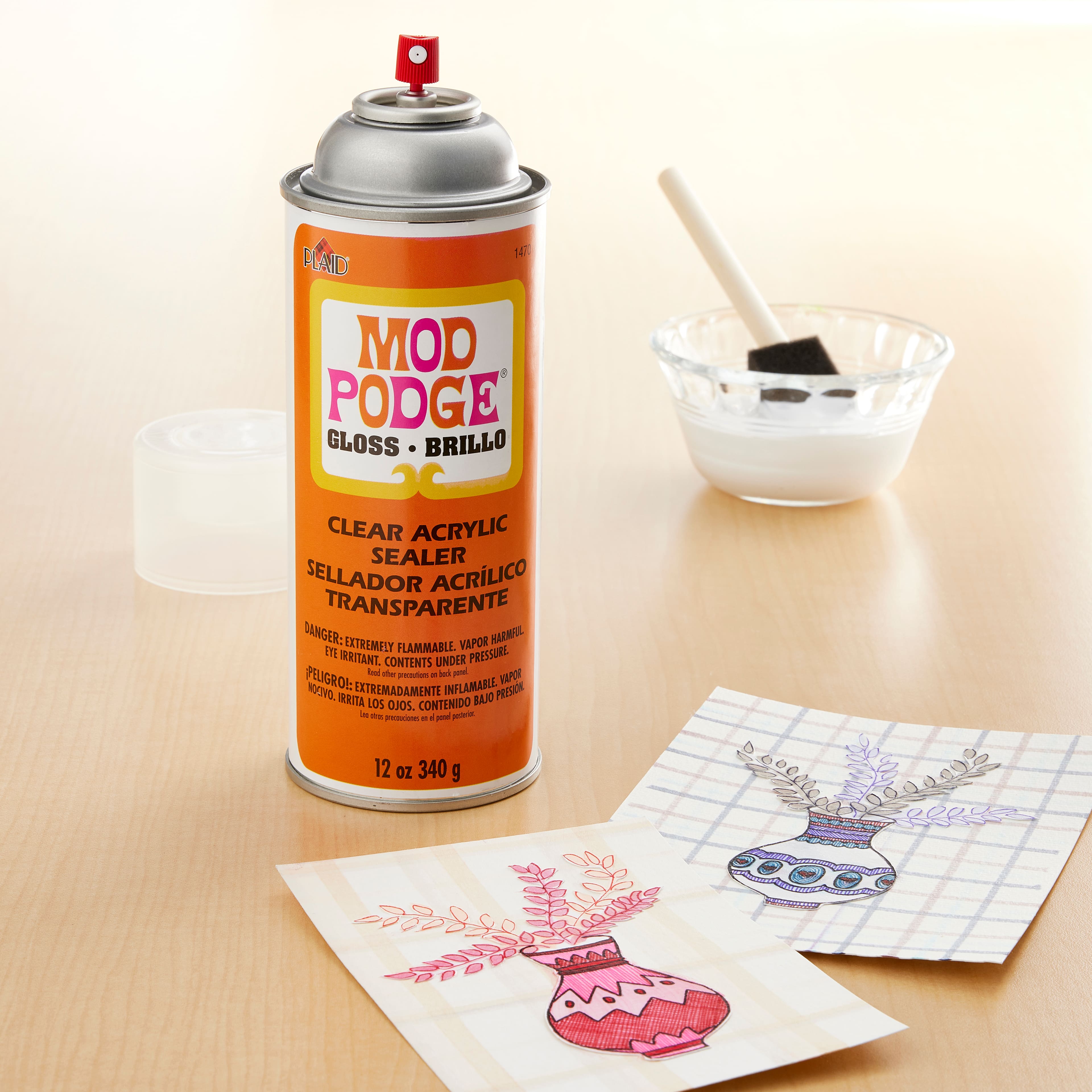 Mod Podge Clear Acrylic Sealer – Me Time Specialty Craft Supplies