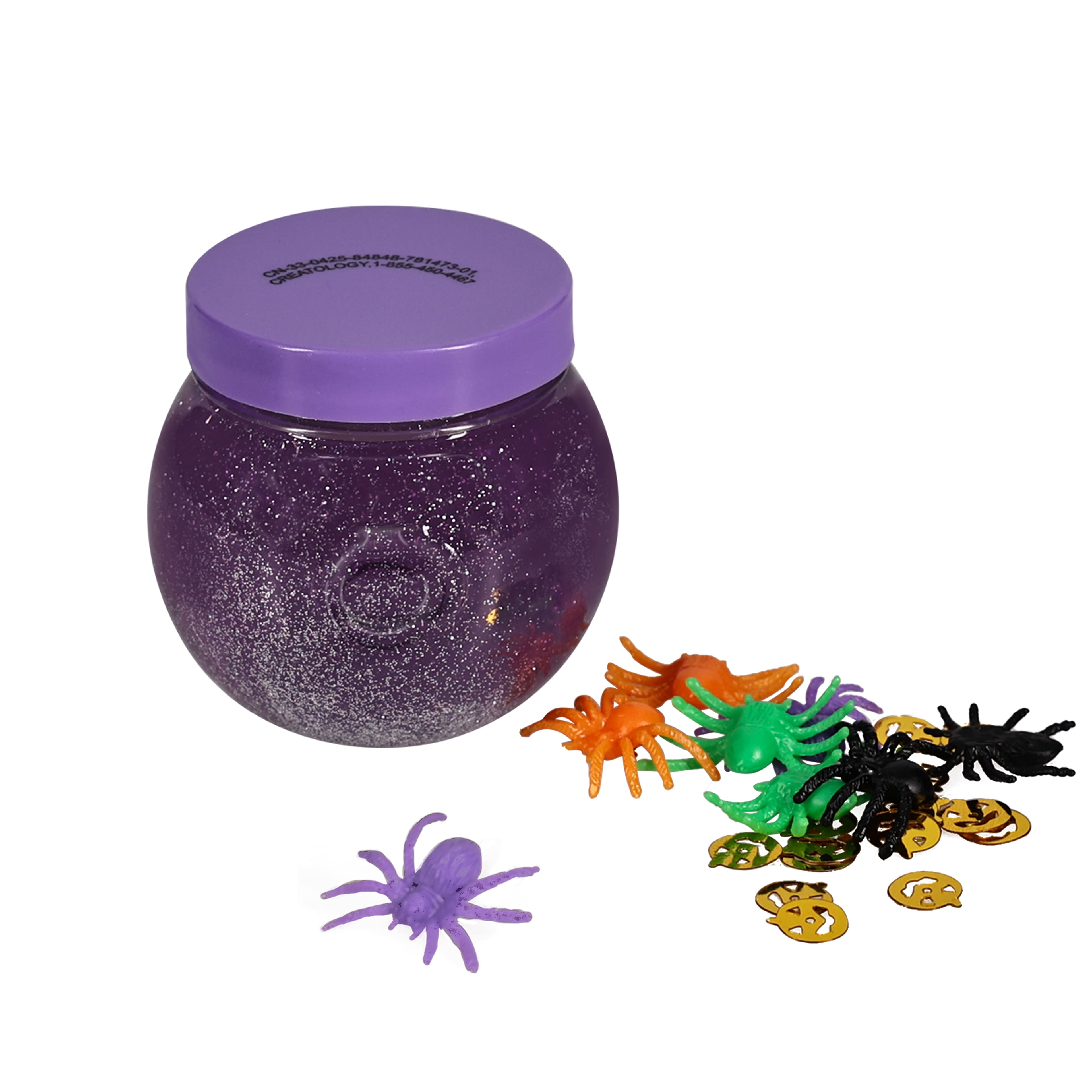 Purple Slime Cauldron with Spiders &#x26; Confetti by Creatology&#x2122;